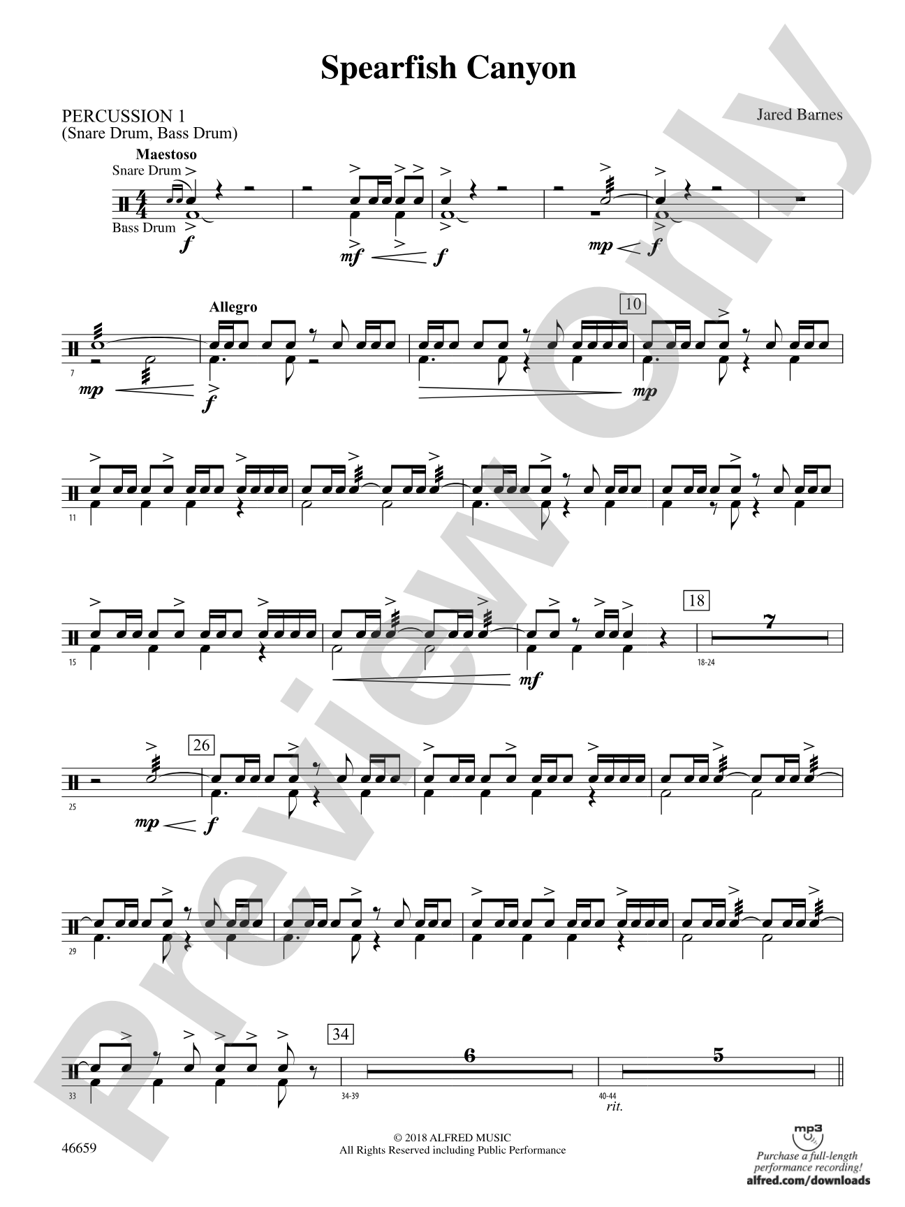 Spearfish Canyon: 1st Percussion