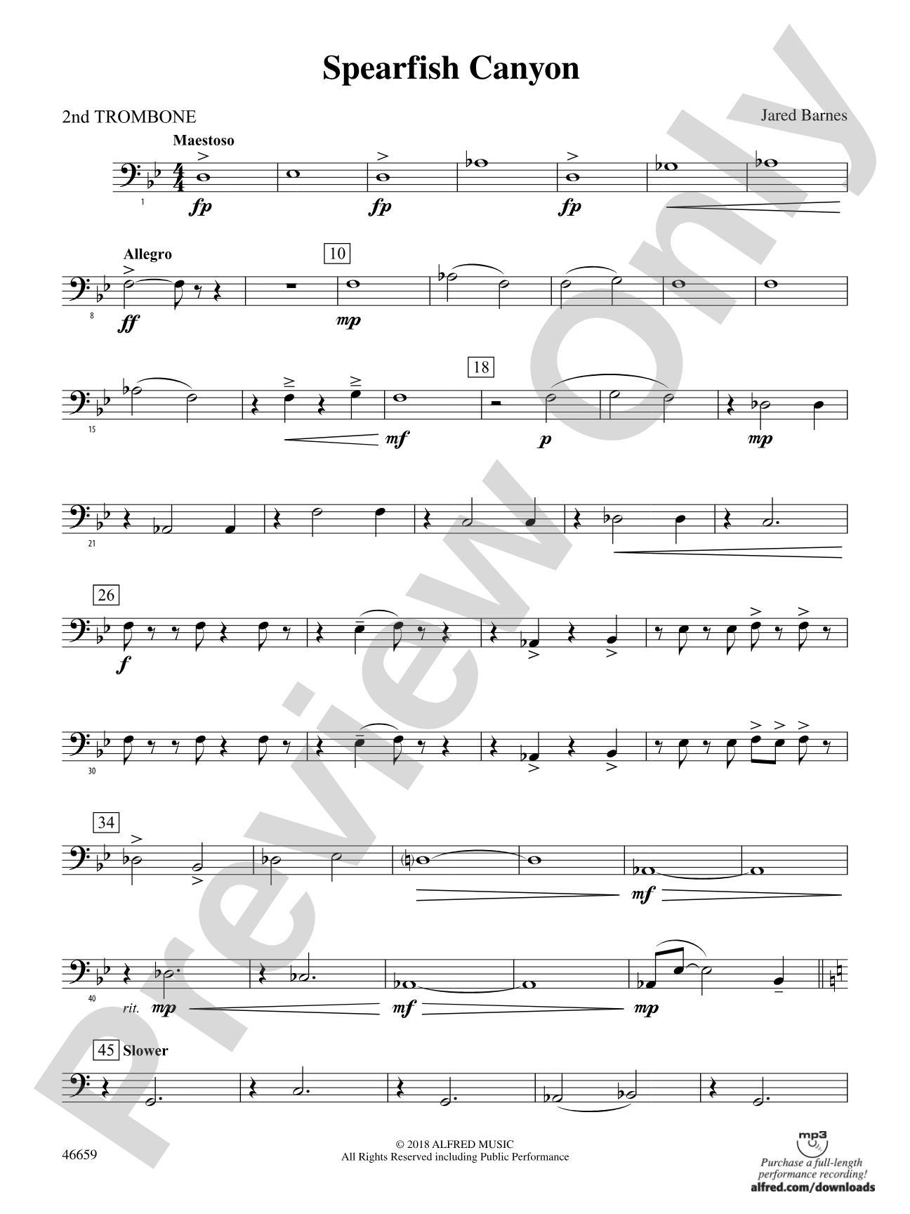 Spearfish Canyon: 2nd Trombone