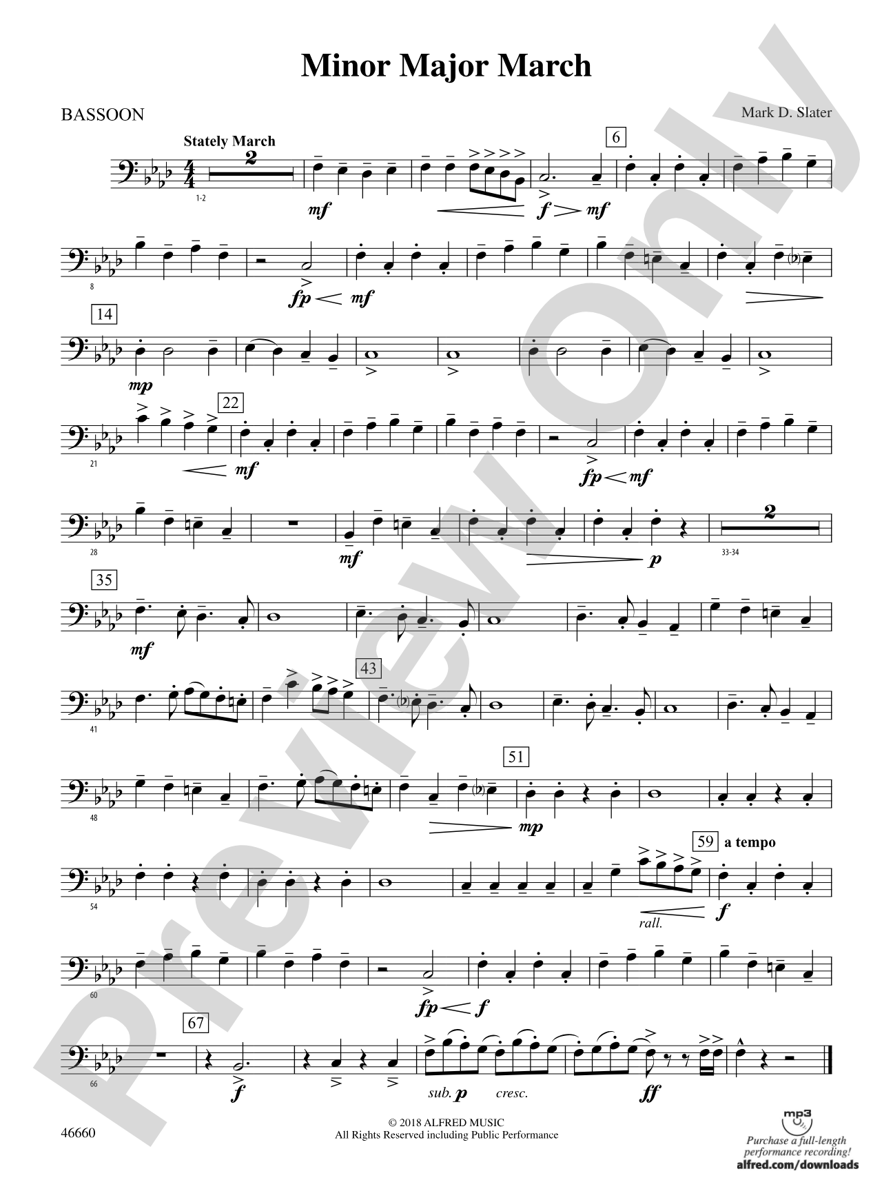 Minor Major March: Bassoon