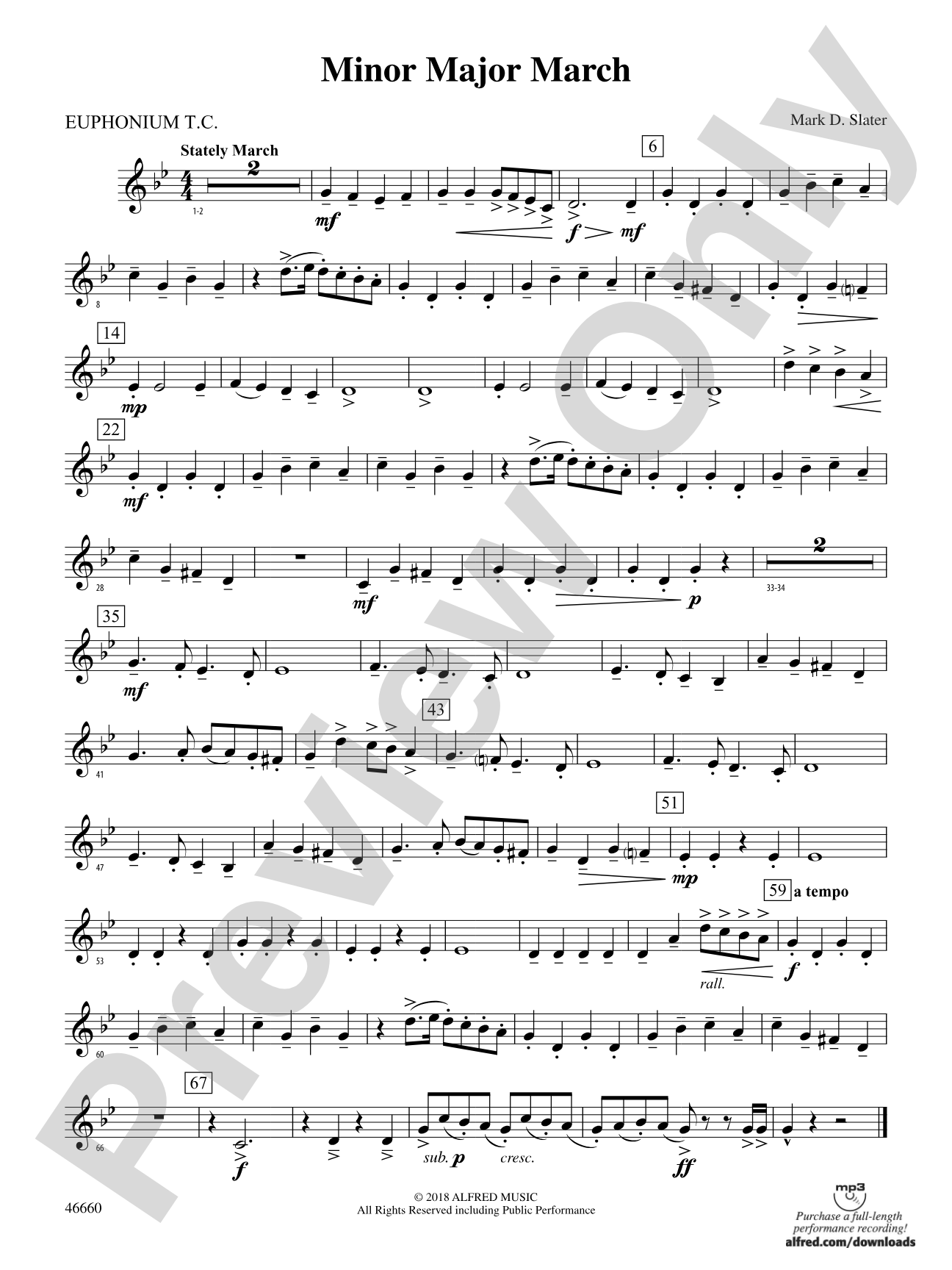 Minor Major March: Baritone T.C.