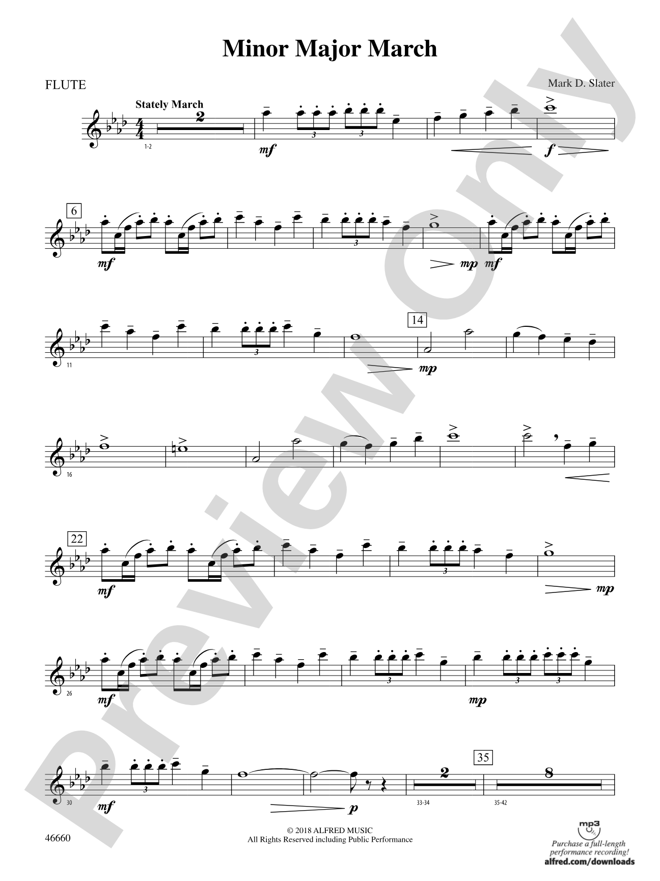 Minor Major March: Flute