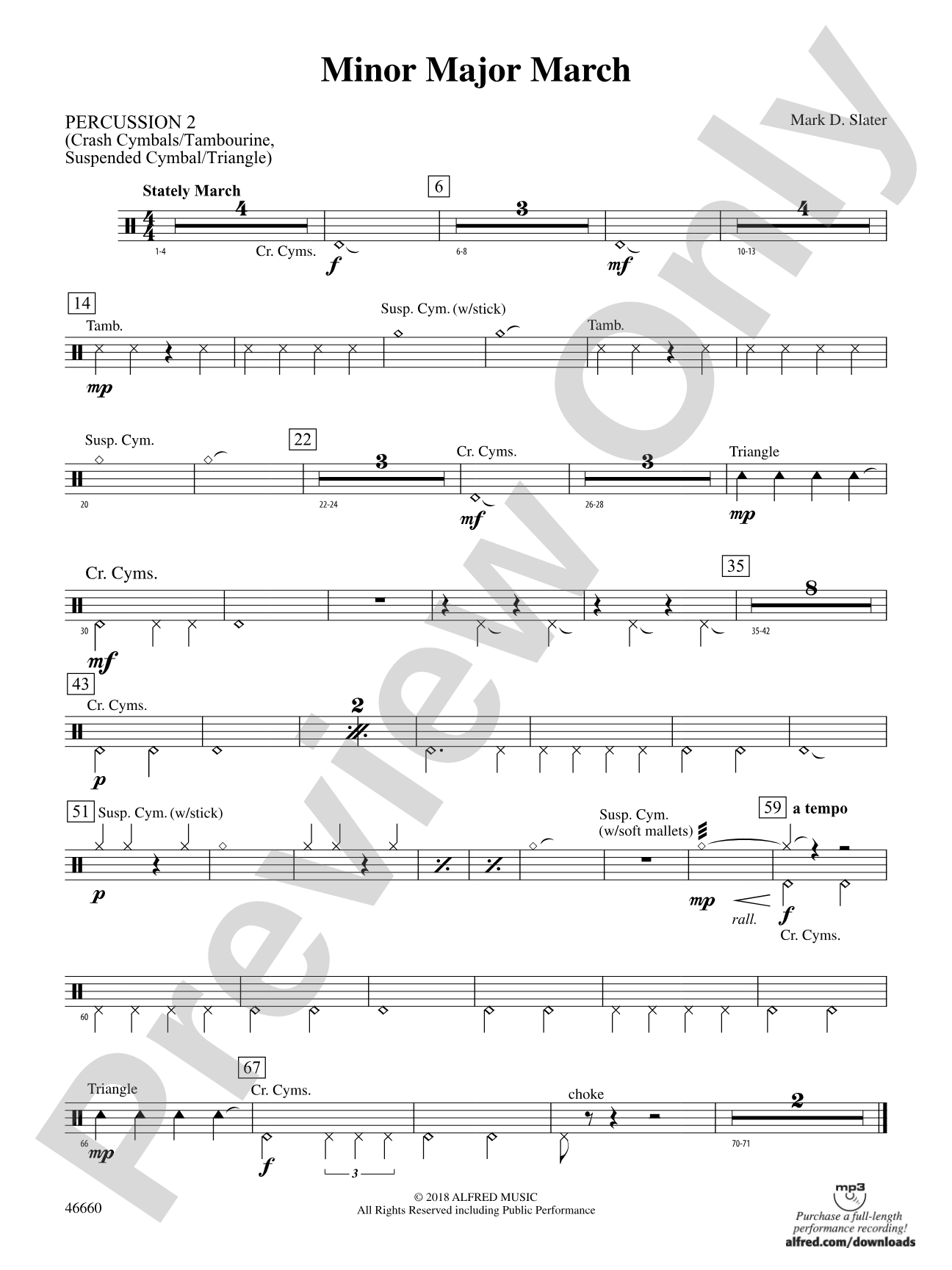 Minor Major March: 2nd Percussion