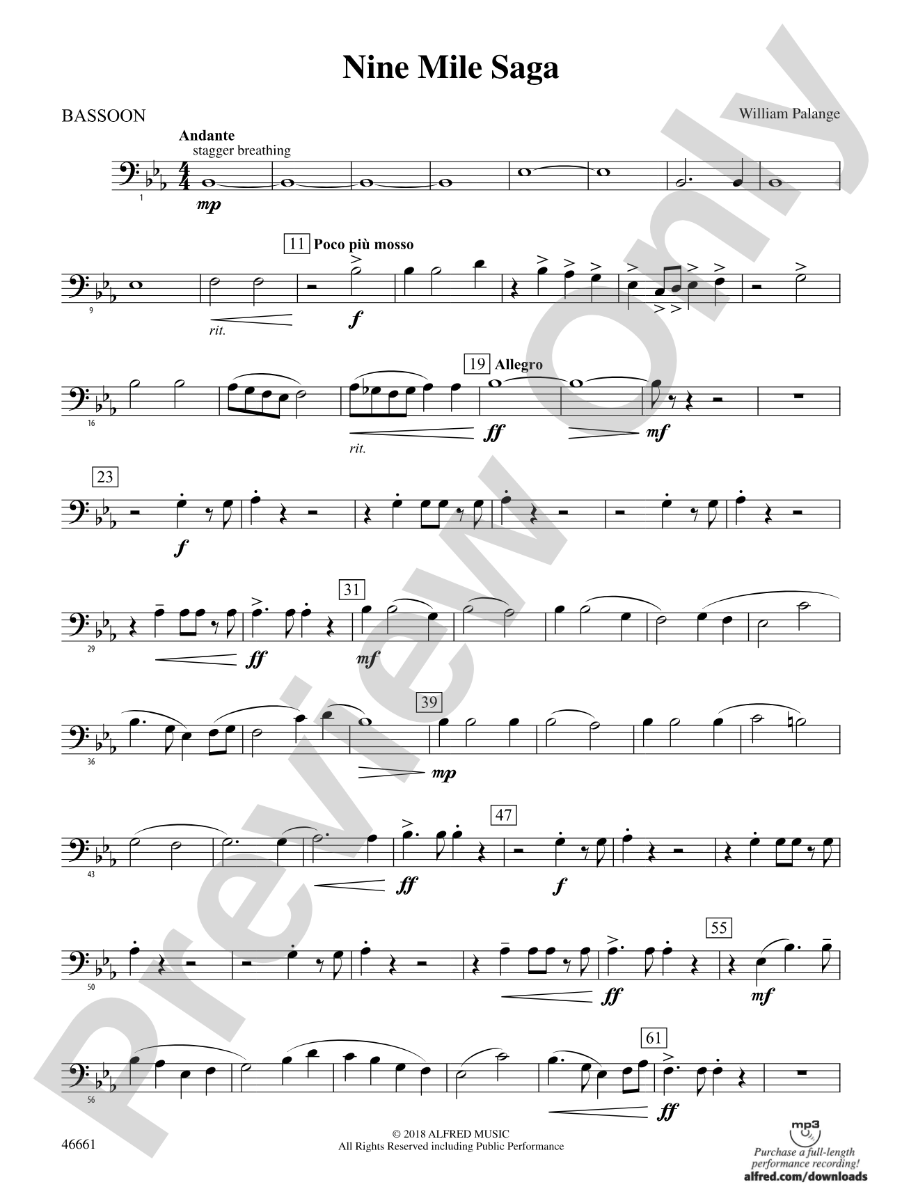 Nine Mile Saga: Bassoon