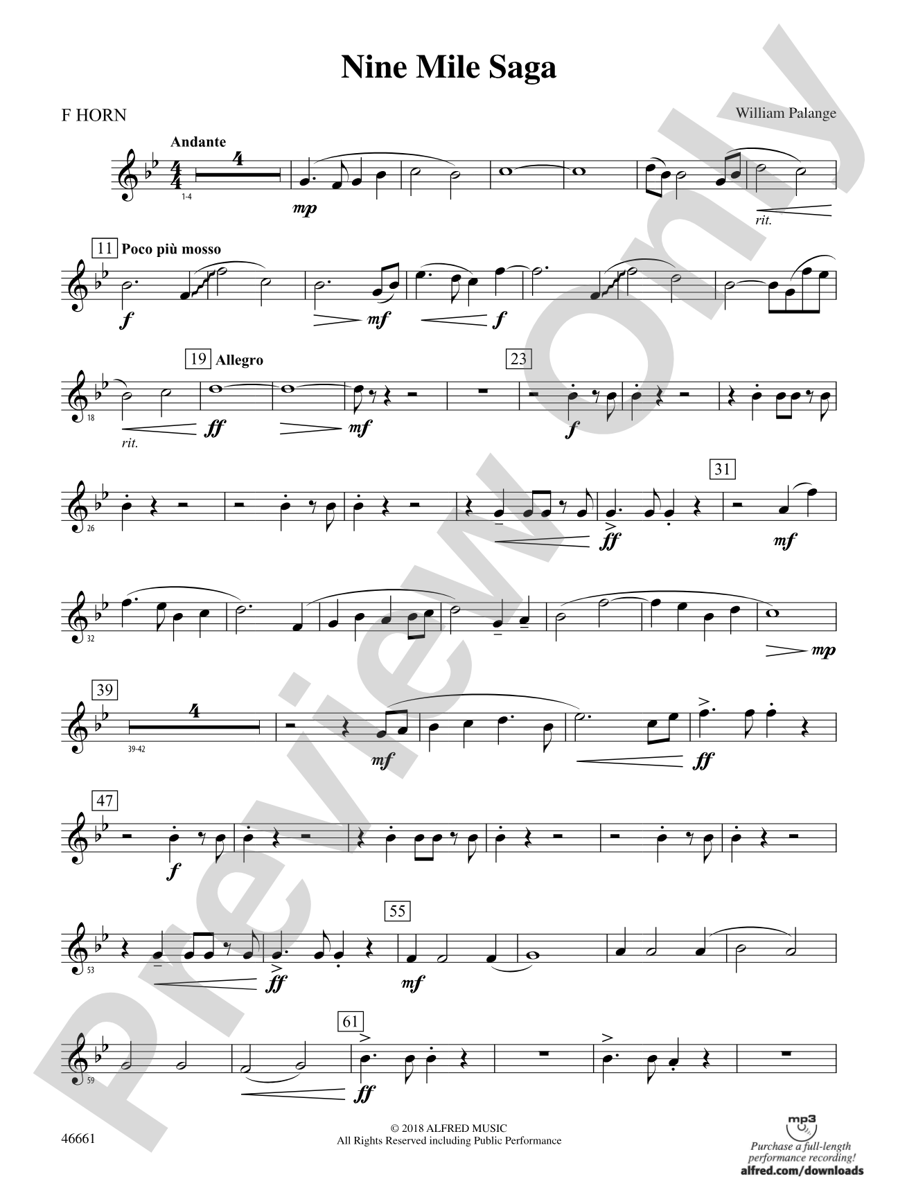 Nine Mile Saga: 1st F Horn