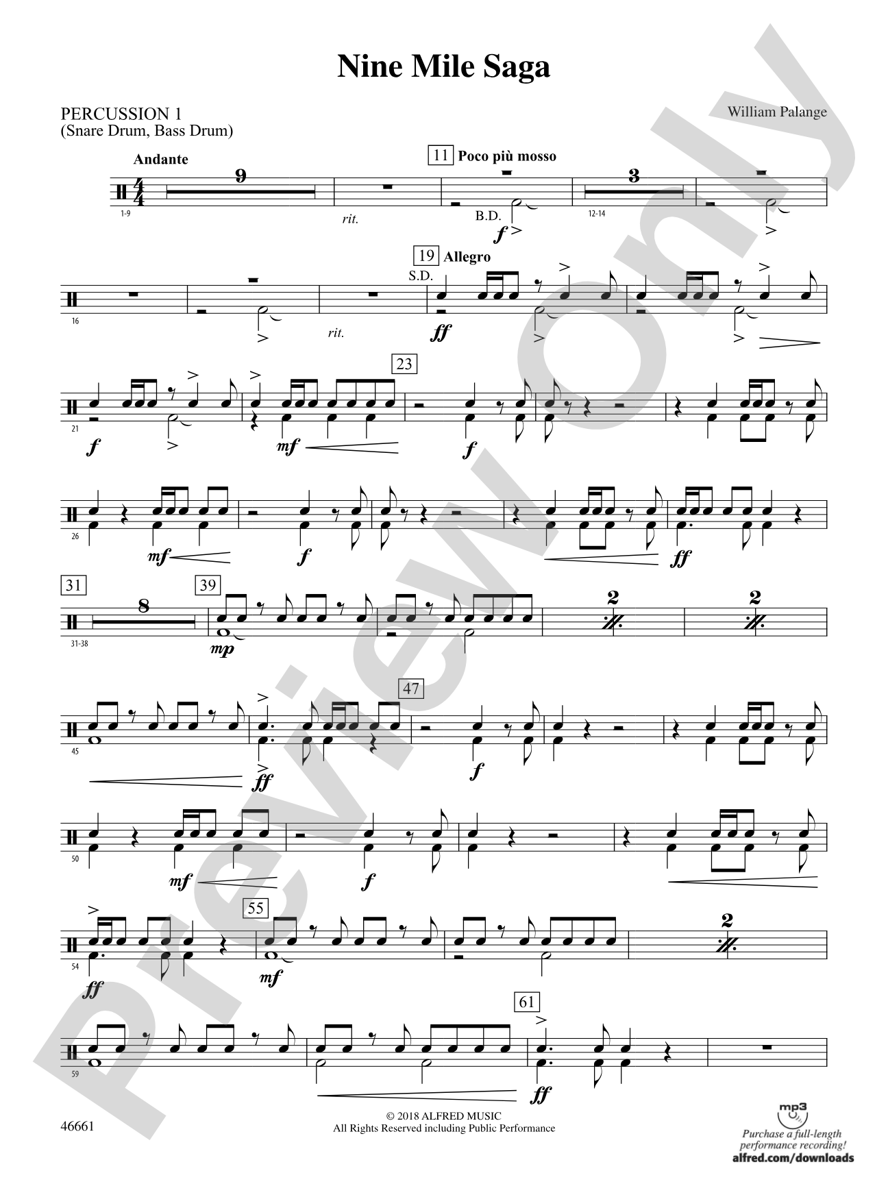 Nine Mile Saga: 1st Percussion