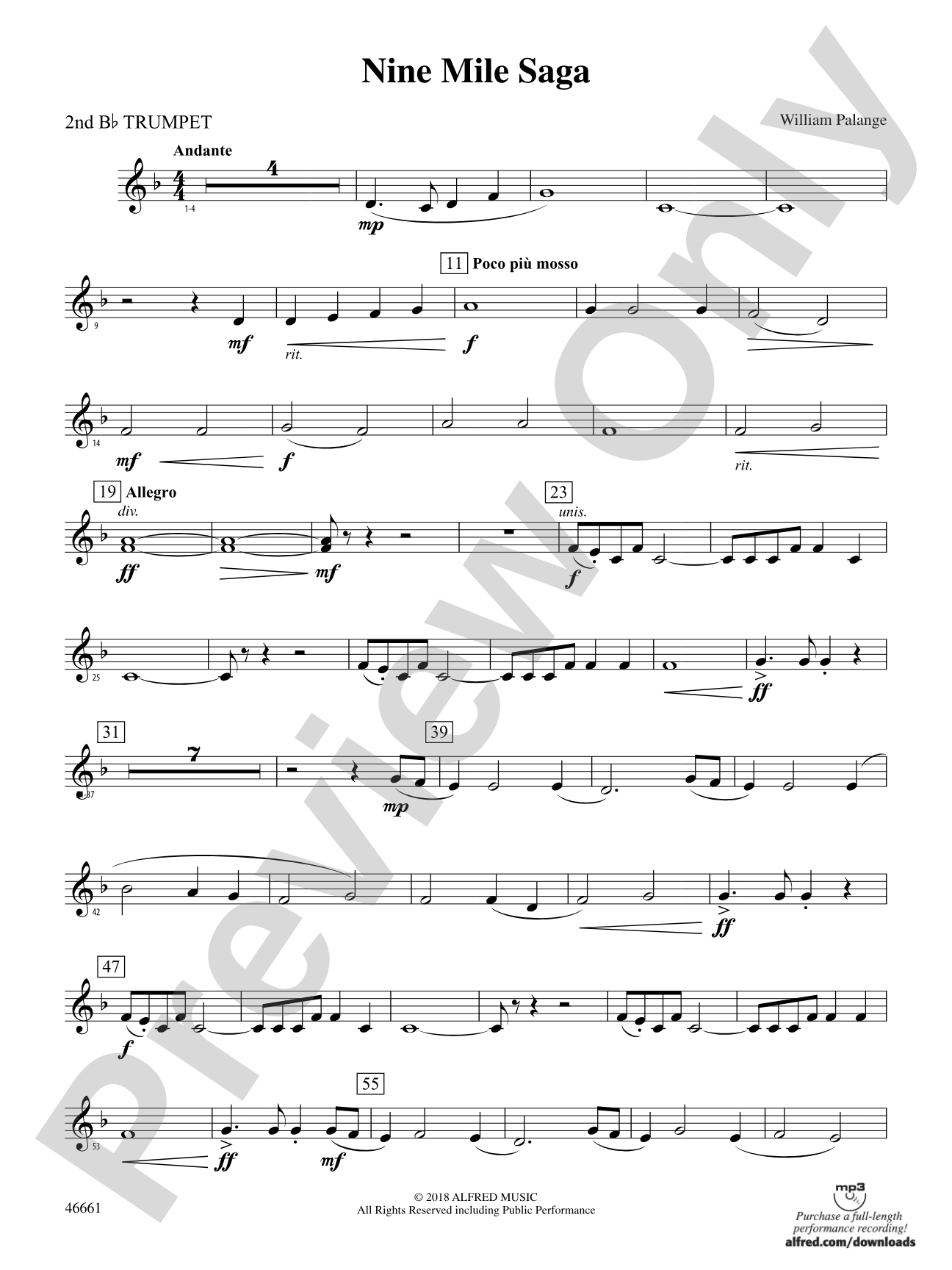 Nine Mile Saga: 2nd B-flat Trumpet