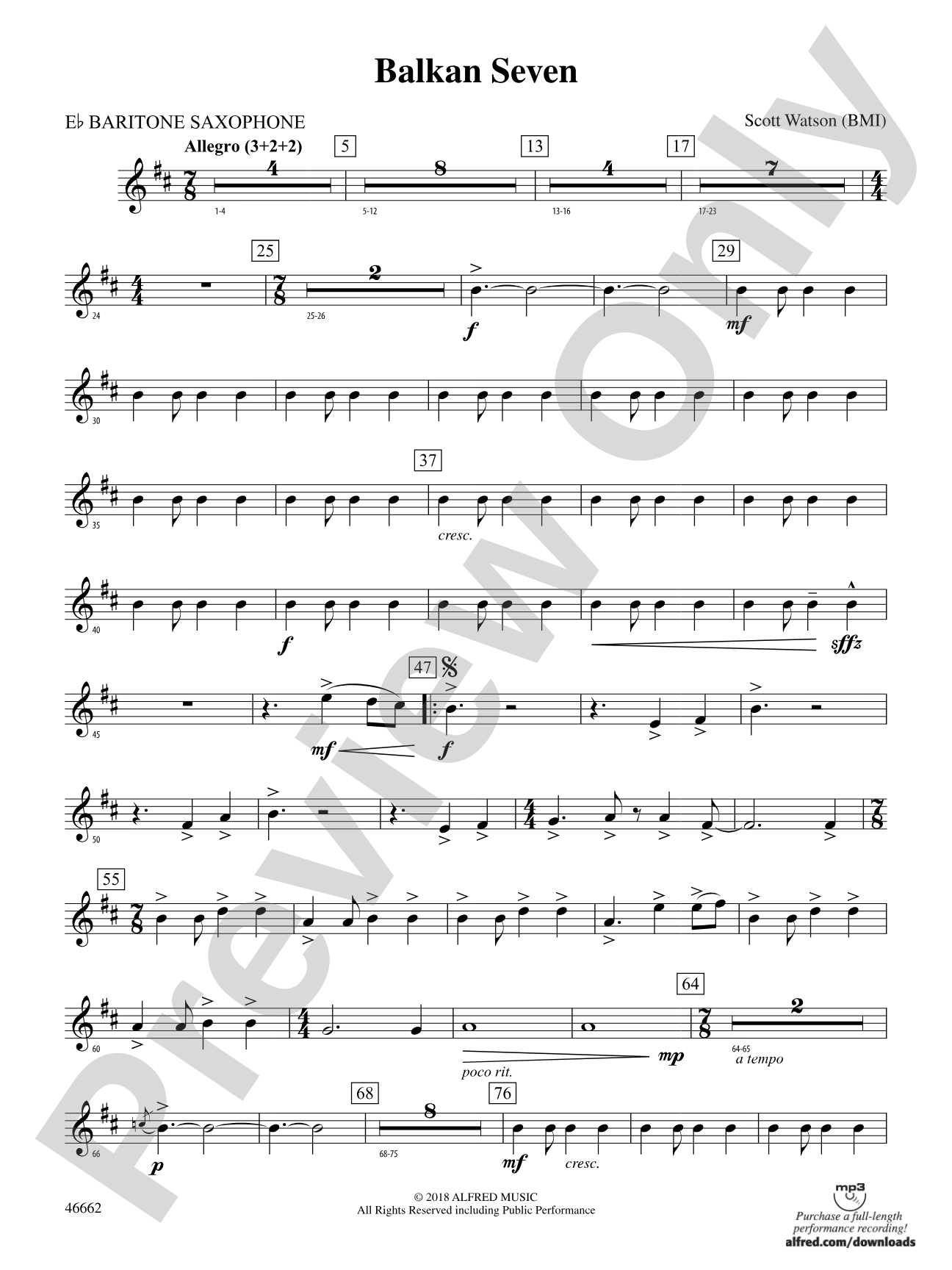 Balkan Seven: E-flat Baritone Saxophone