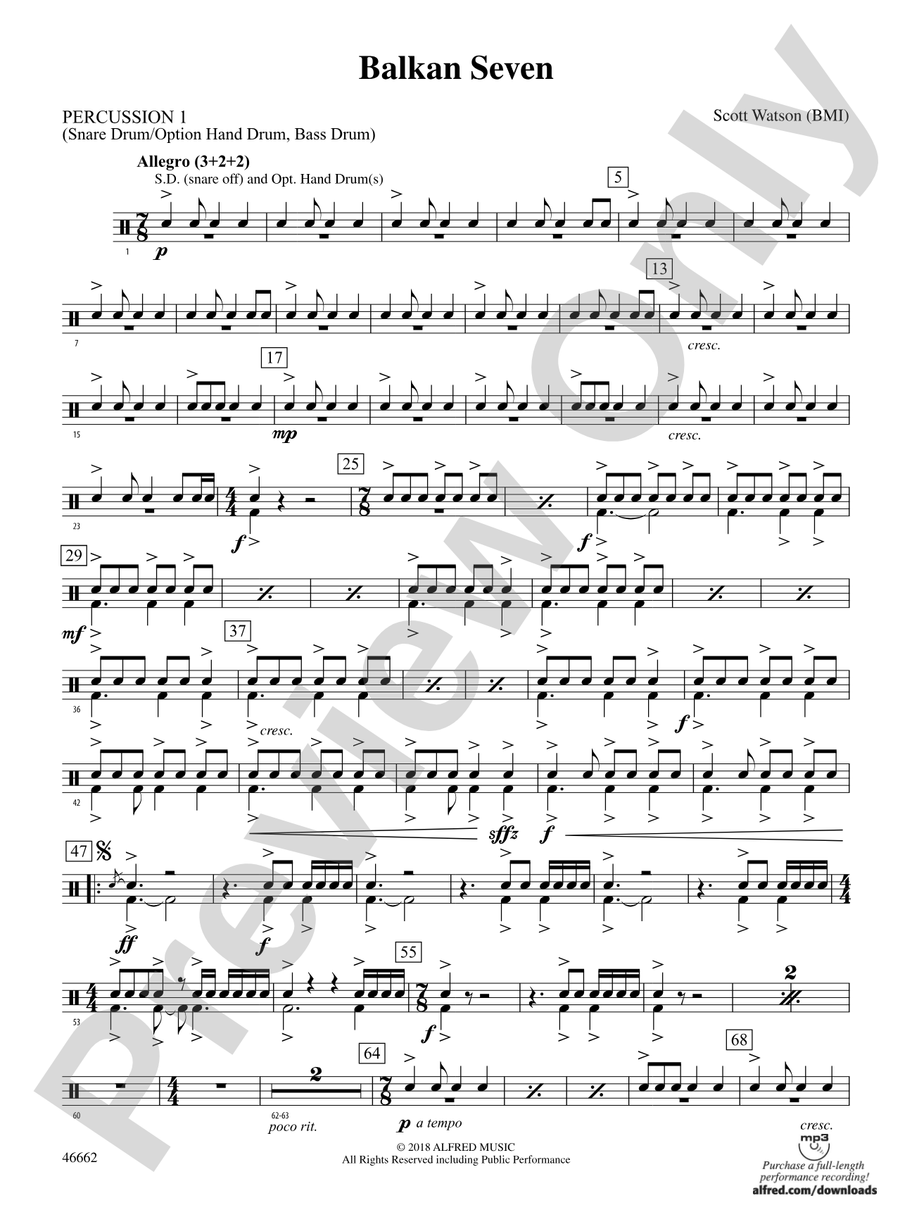 Balkan Seven: 1st Percussion