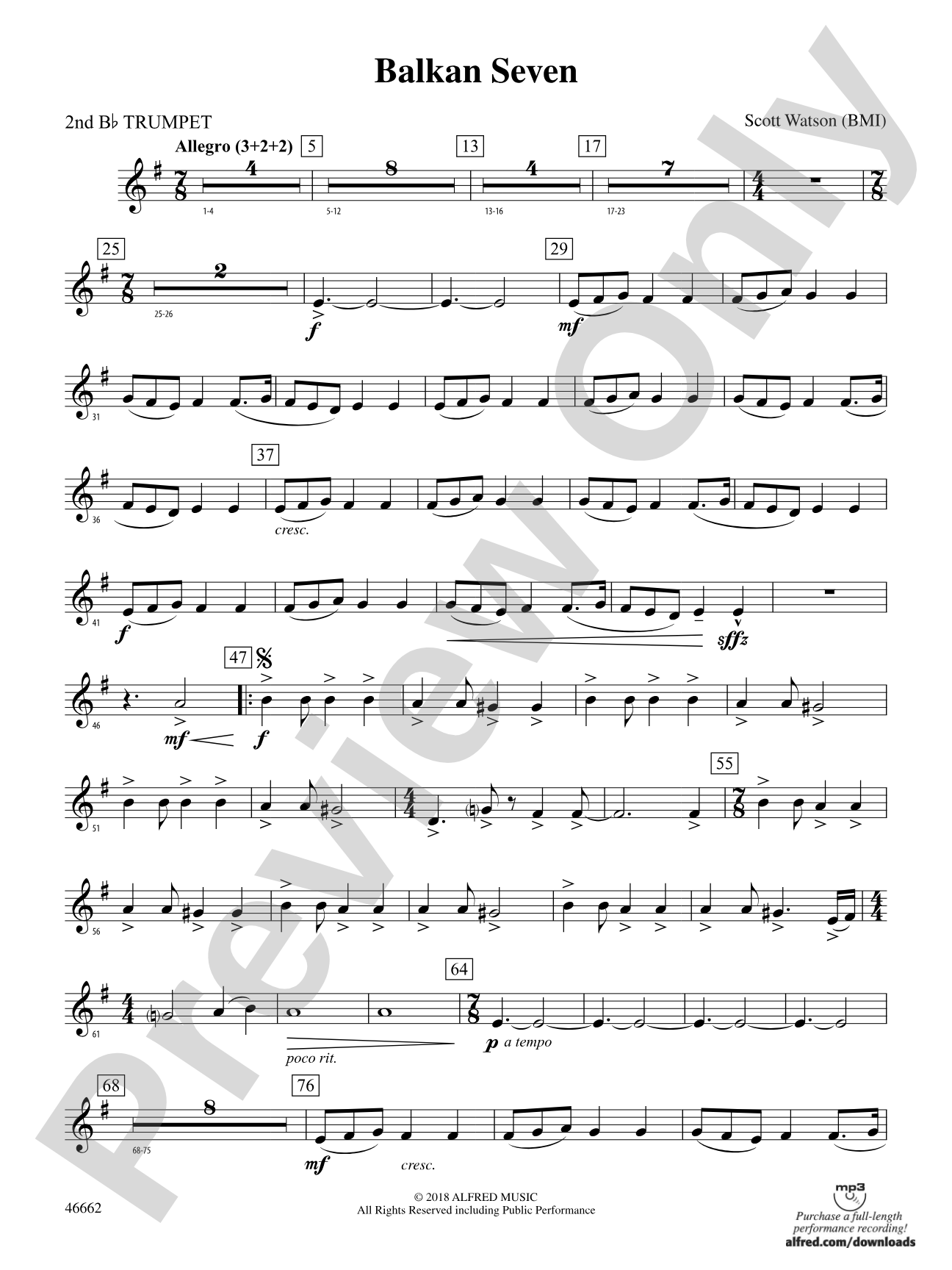 Balkan Seven: 2nd B-flat Trumpet