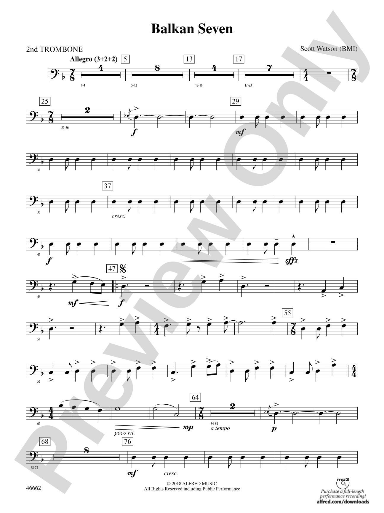 Balkan Seven: 2nd Trombone