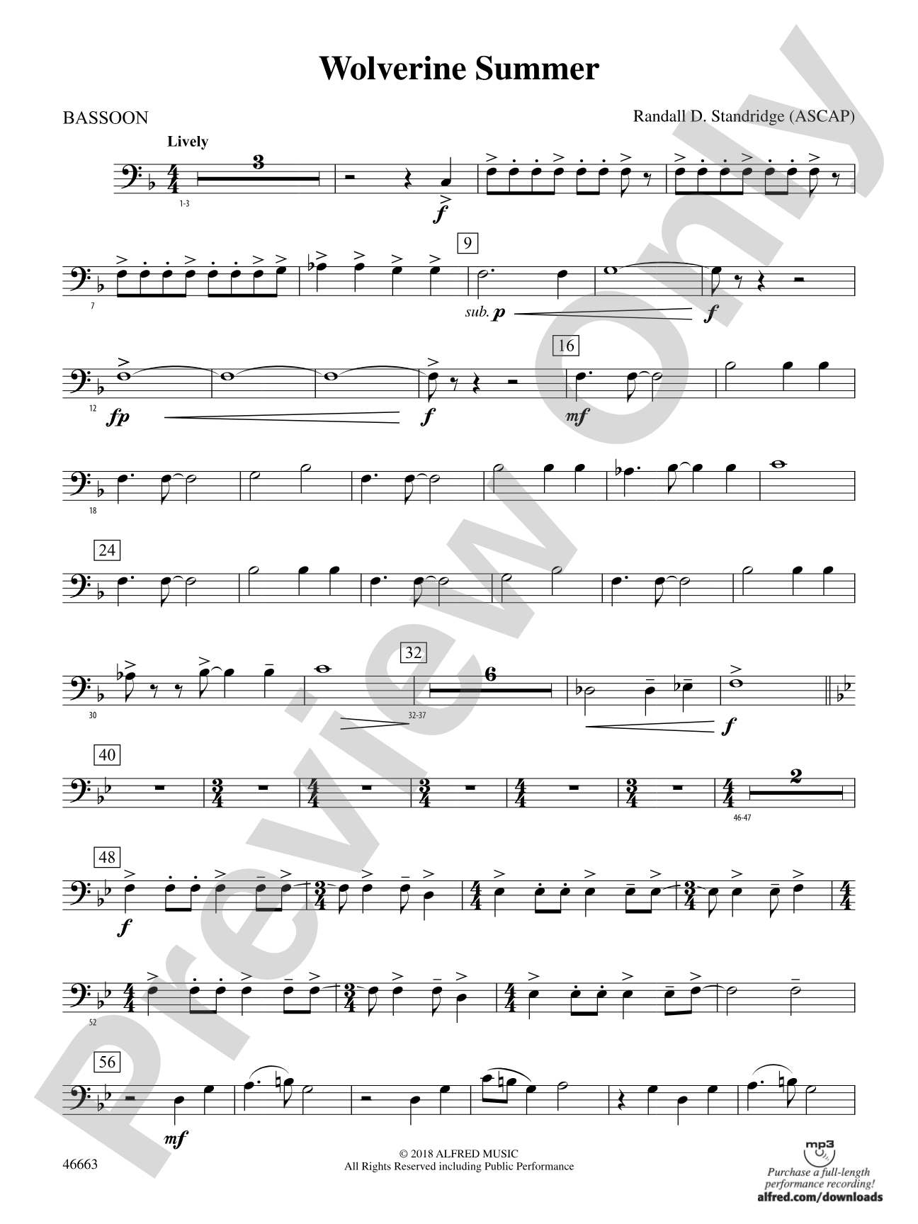 Wolverine Summer: Bassoon
