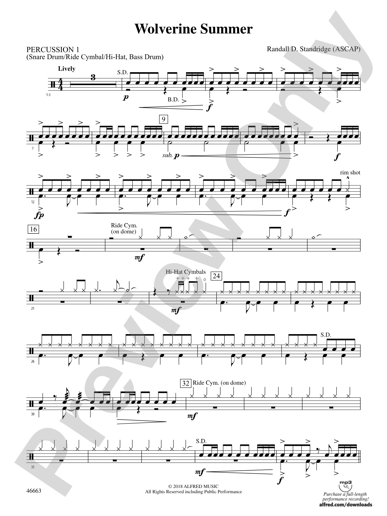 Wolverine Summer: 1st Percussion
