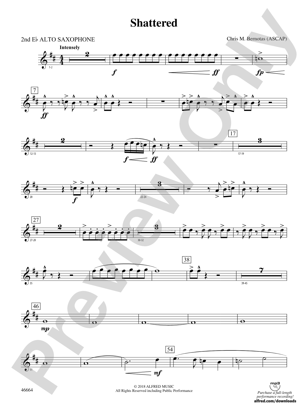 Shattered: 2nd E-flat Alto Saxophone