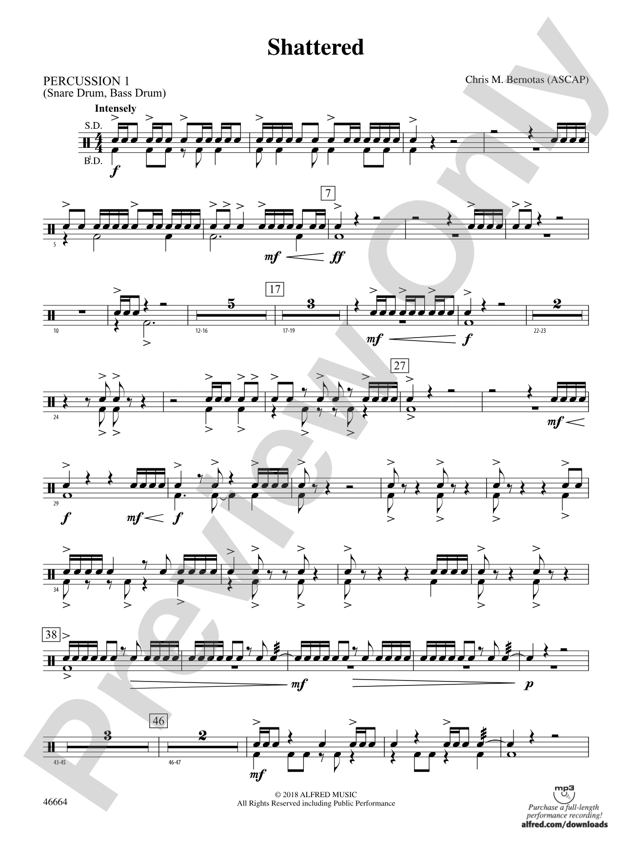 Shattered: 1st Percussion