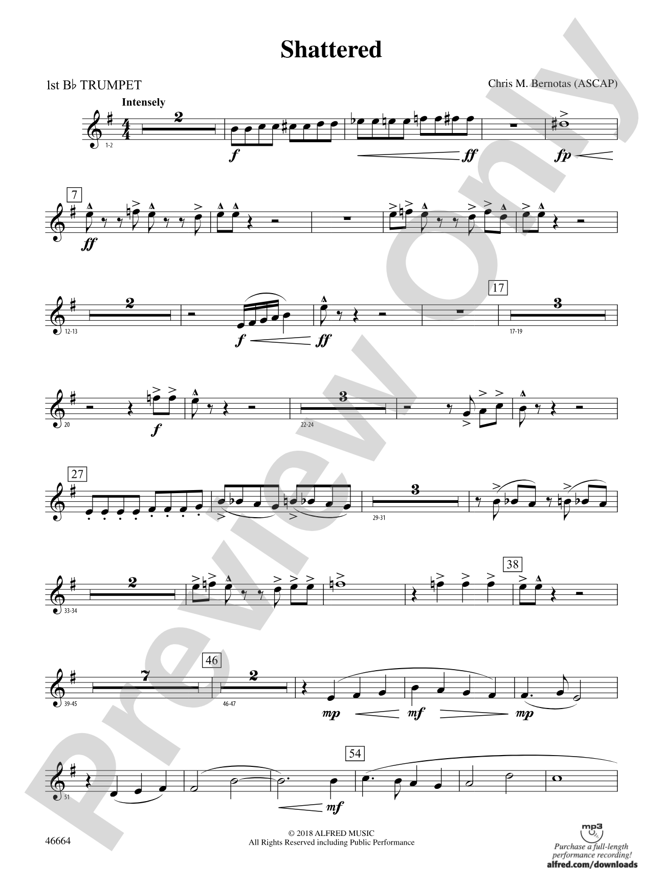 Shattered: 1st B-flat Trumpet