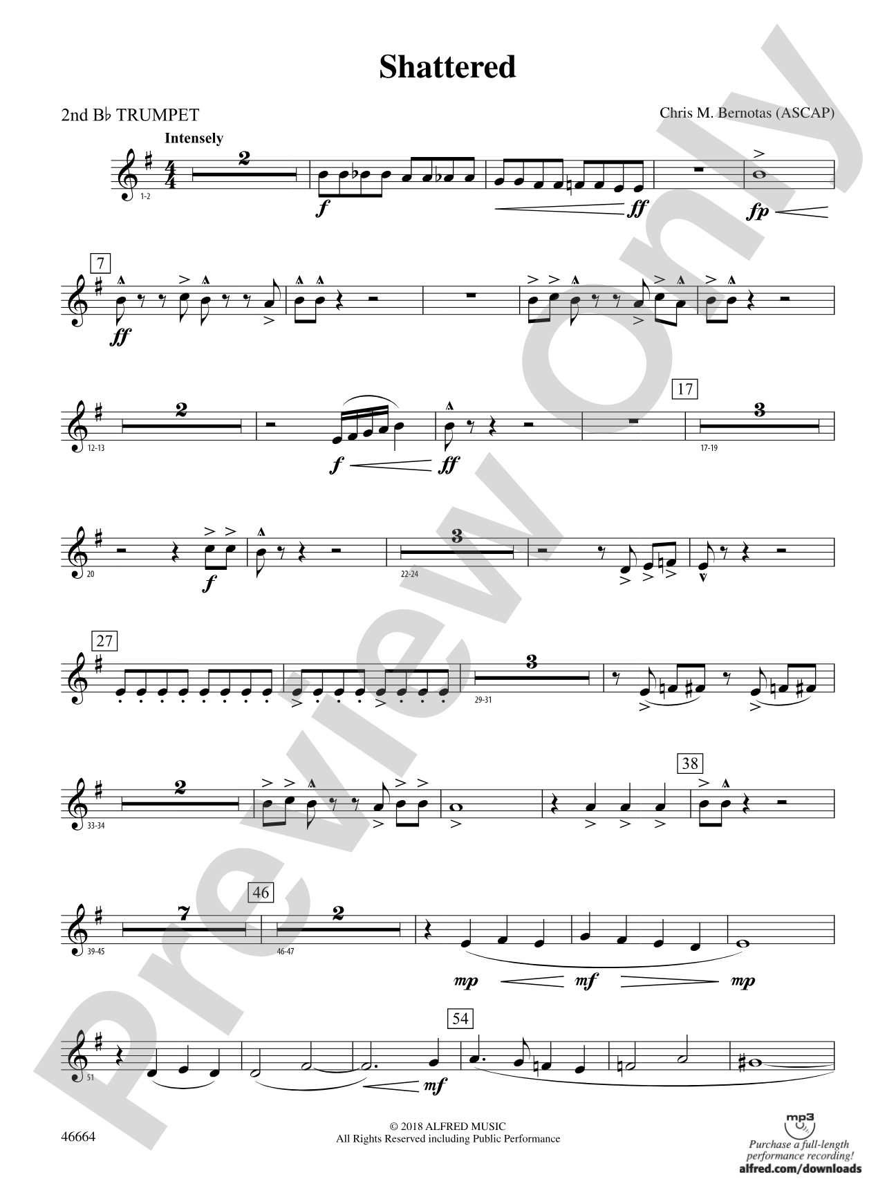 Shattered: 2nd B-flat Trumpet