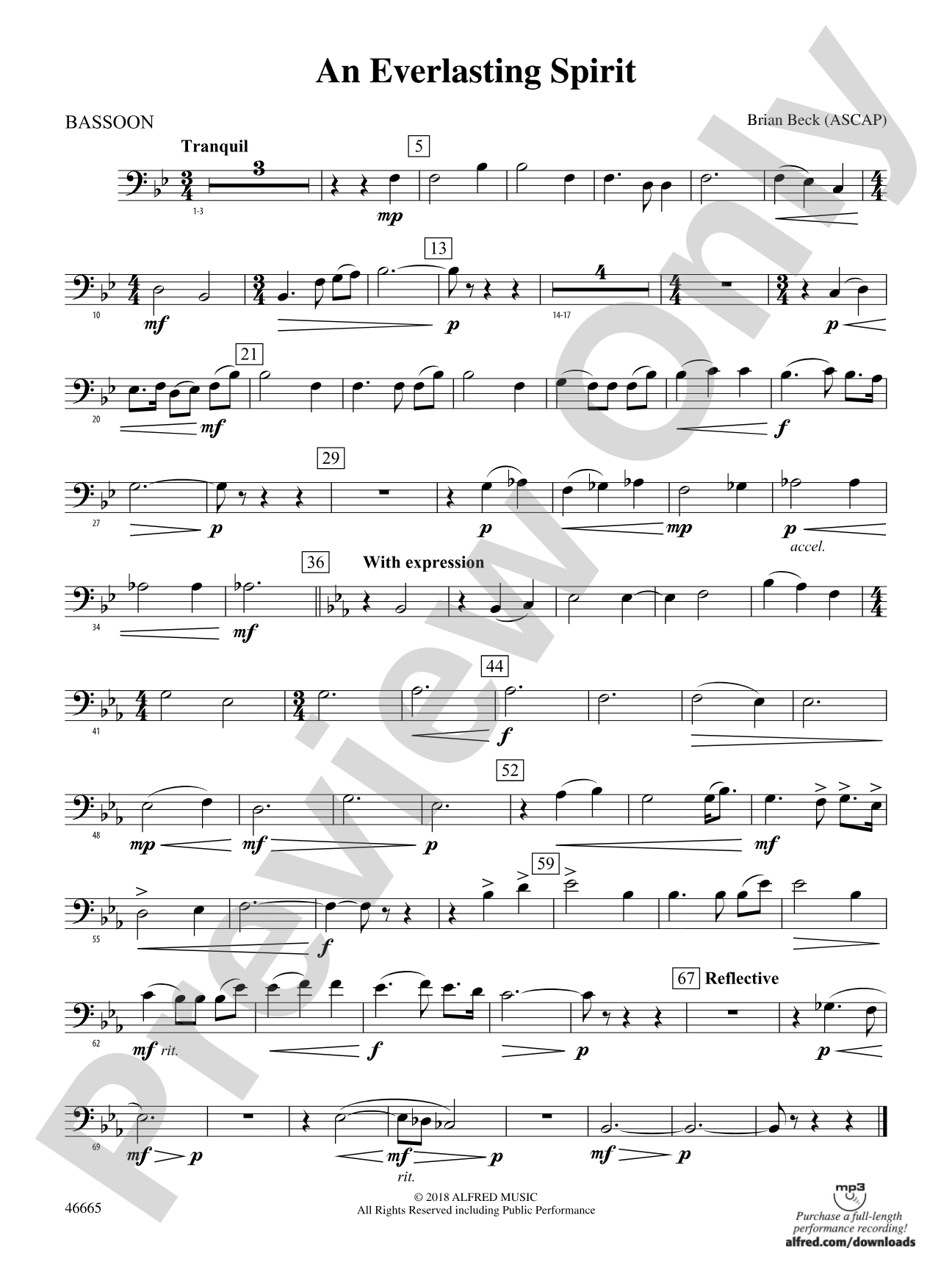 An Everlasting Spirit: Bassoon