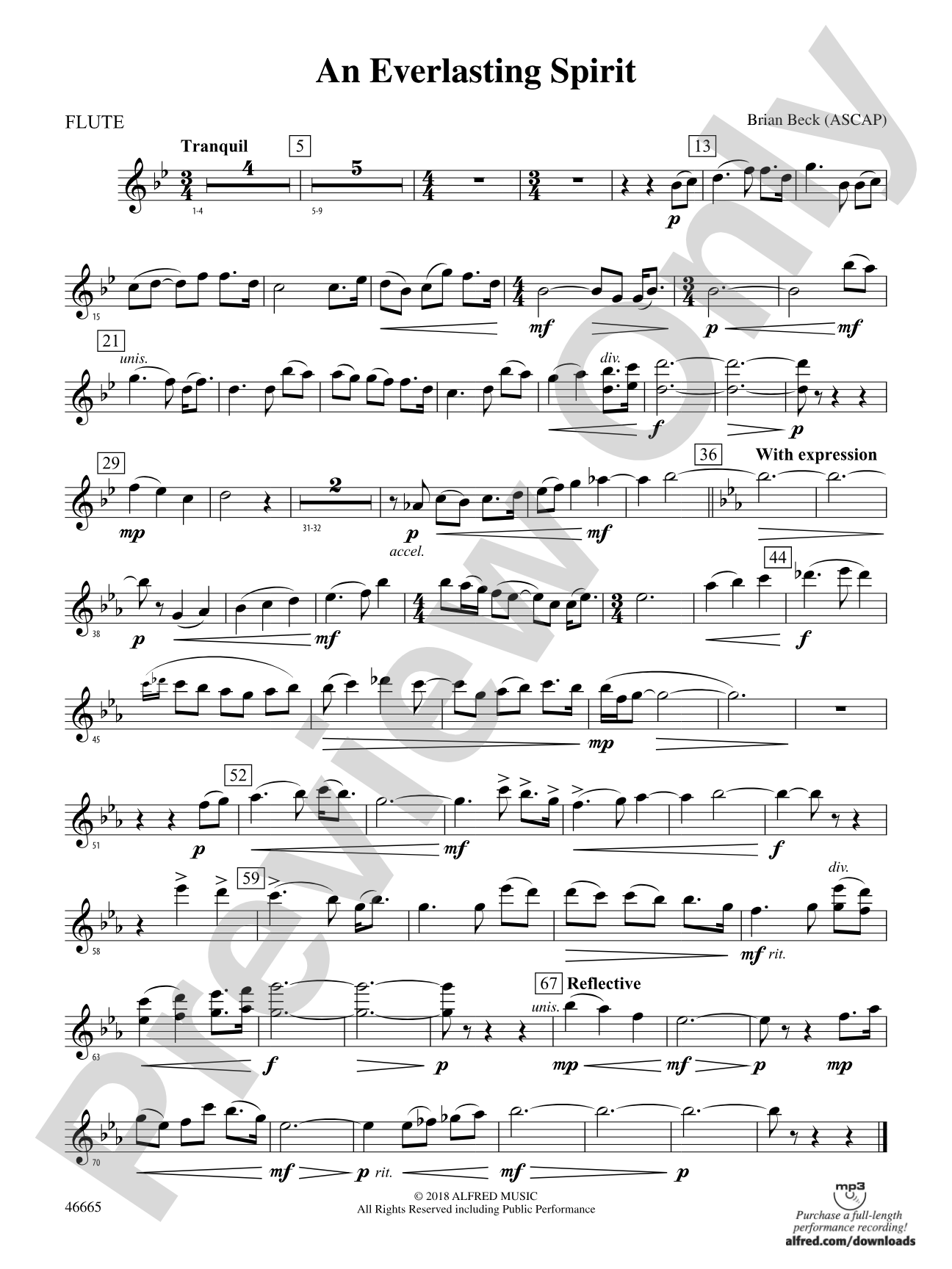 An Everlasting Spirit: Flute