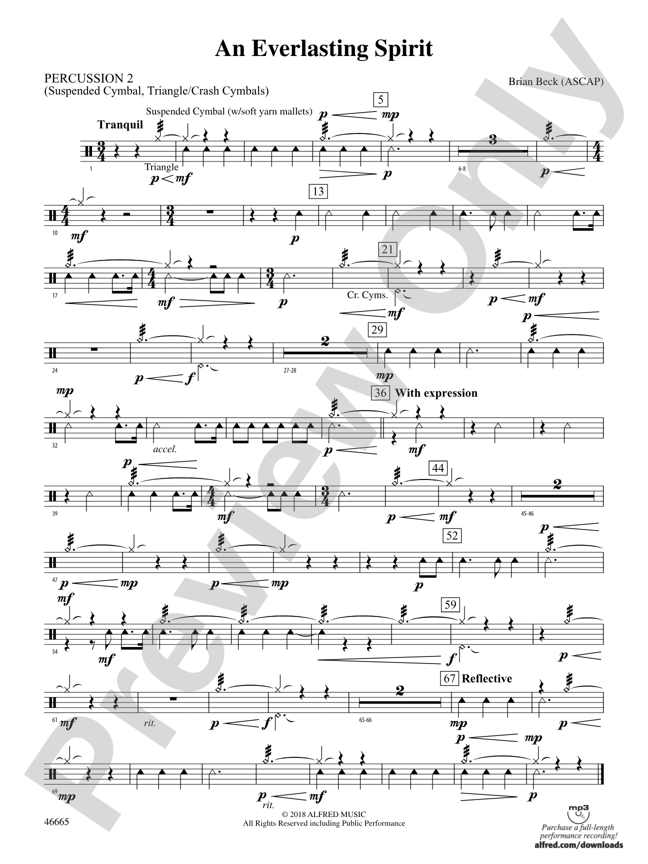 An Everlasting Spirit: 2nd Percussion