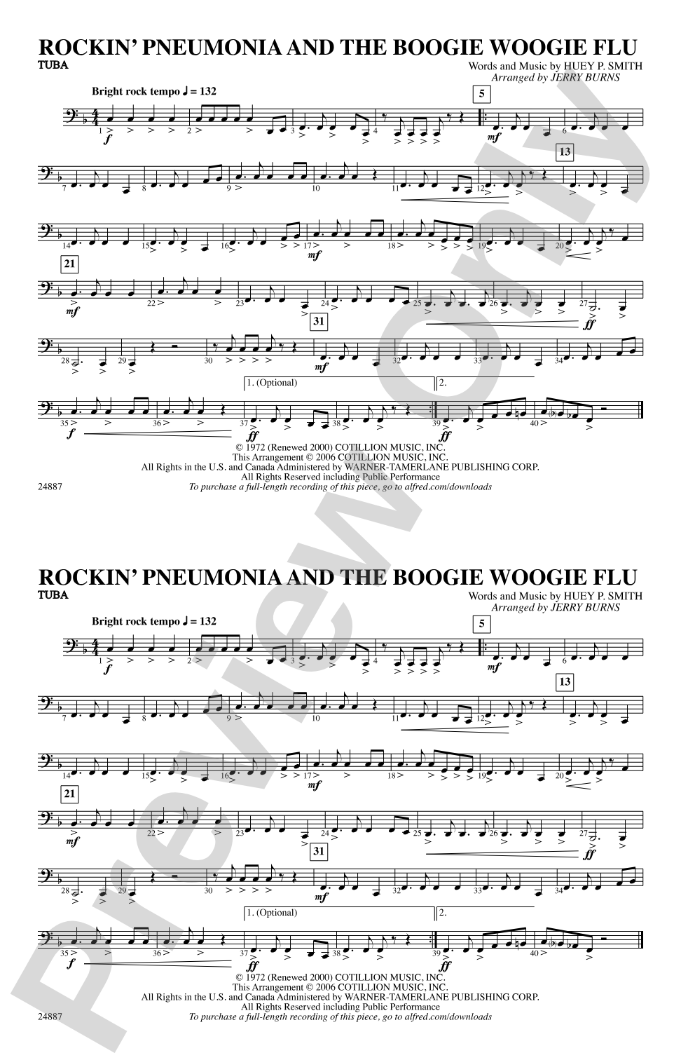 Rockin' Pneumonia and the Boogie Woogie Flu: Tuba
