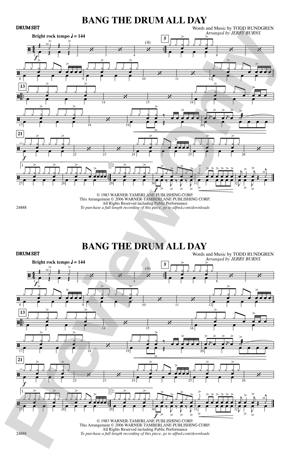 Bang the Drum All Day: Drumset