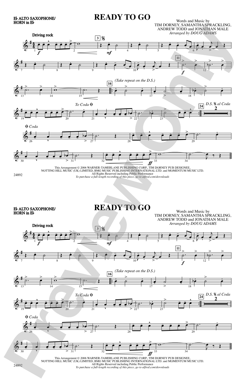 Ready to Go: E-flat Alto Saxophone