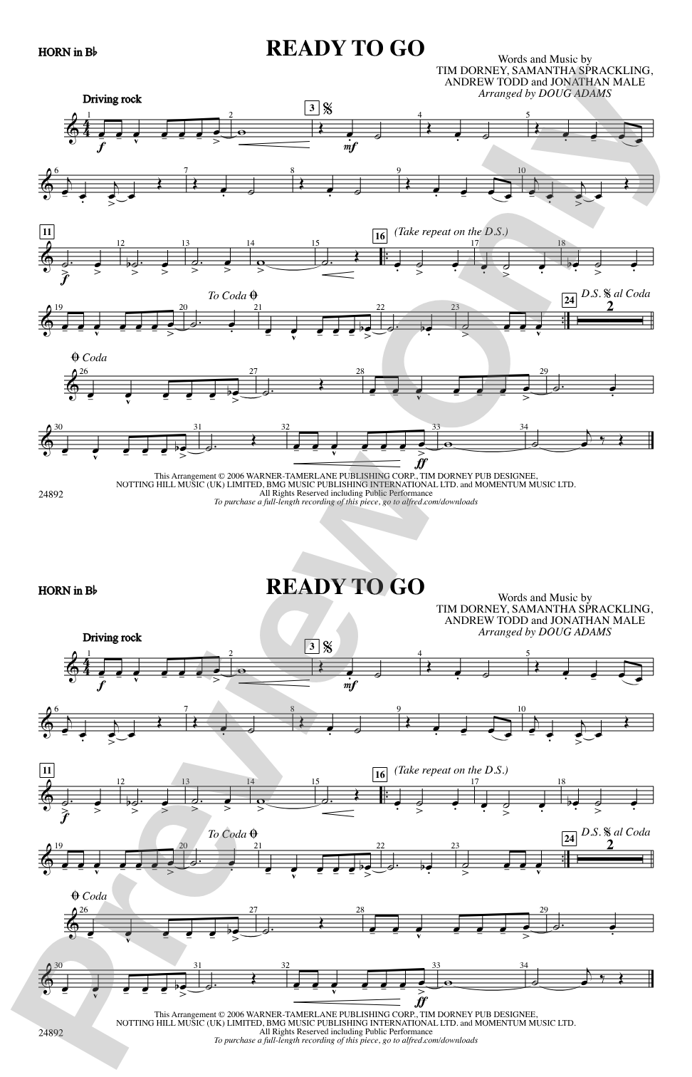 Ready to Go: Horn in B flat
