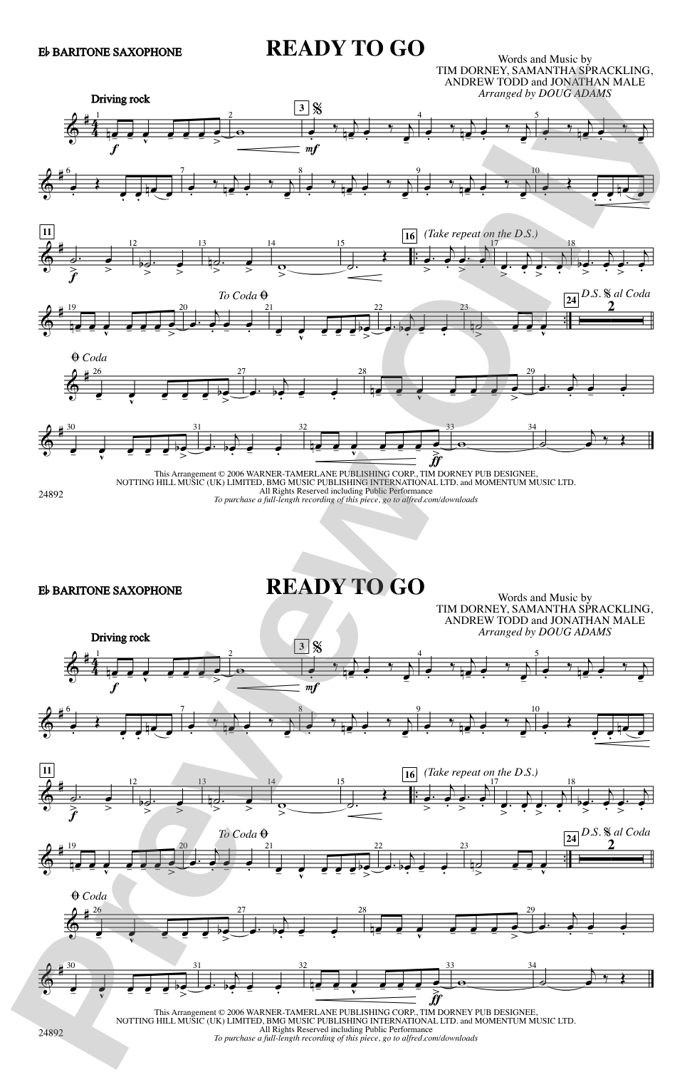 Ready to Go: E-flat Baritone Saxophone