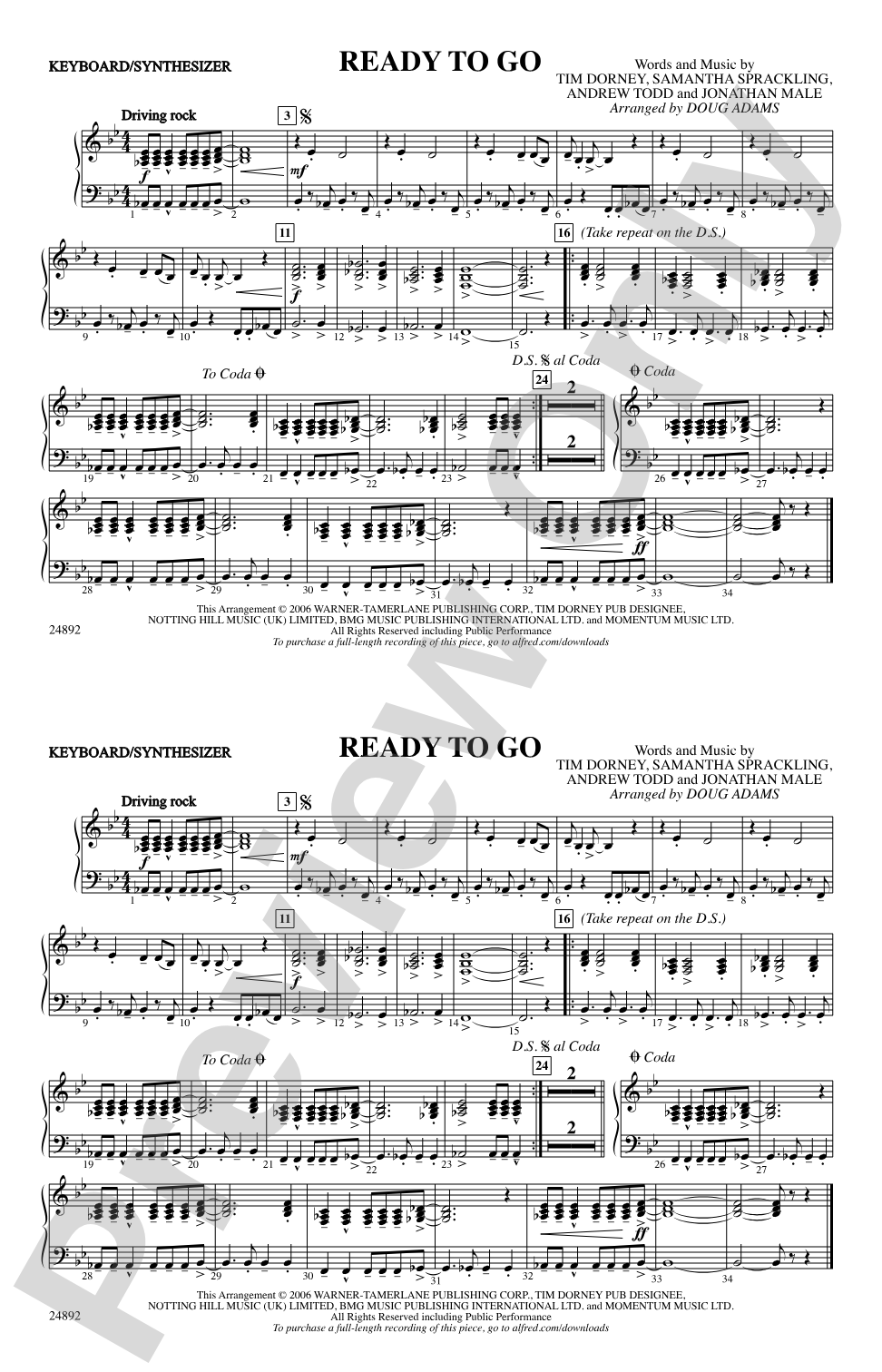 Ready to Go: Keyboard/Synthesizer