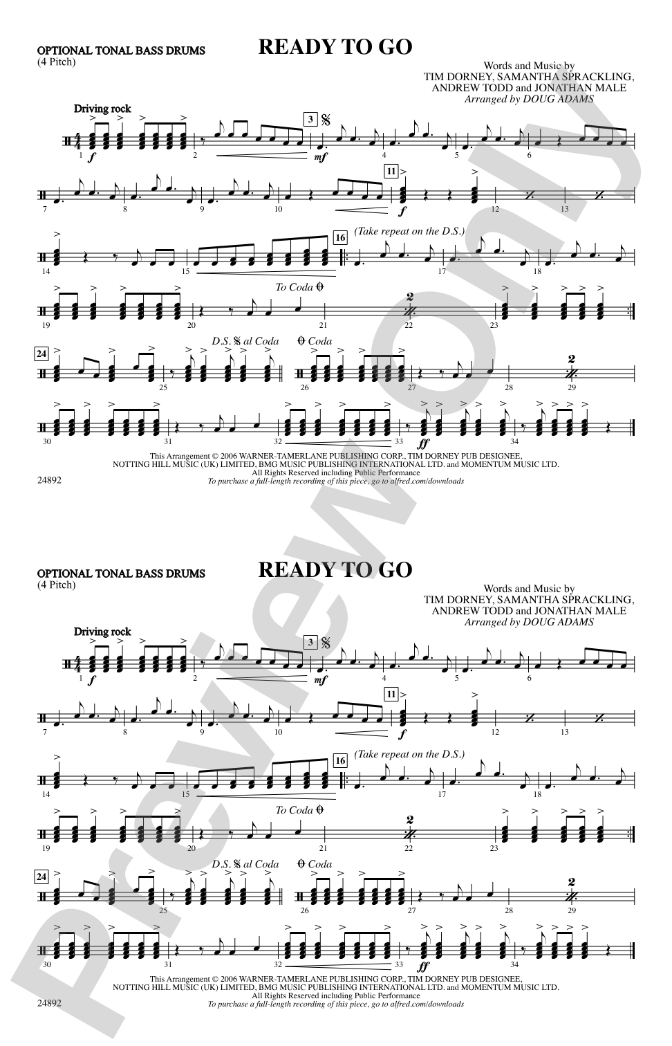 Ready to Go: Tonal Bass Drum