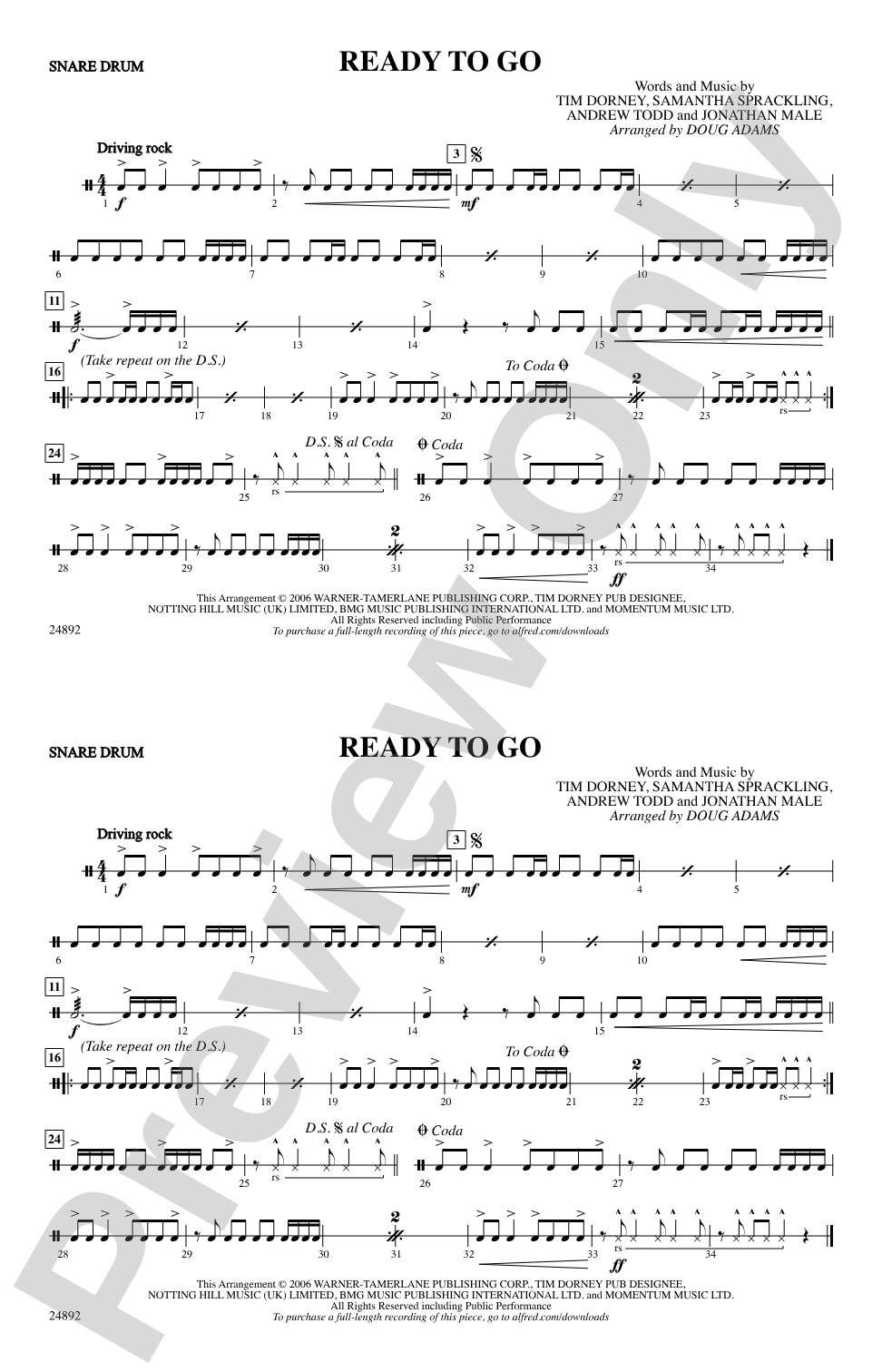 Ready to Go: Snare Drum