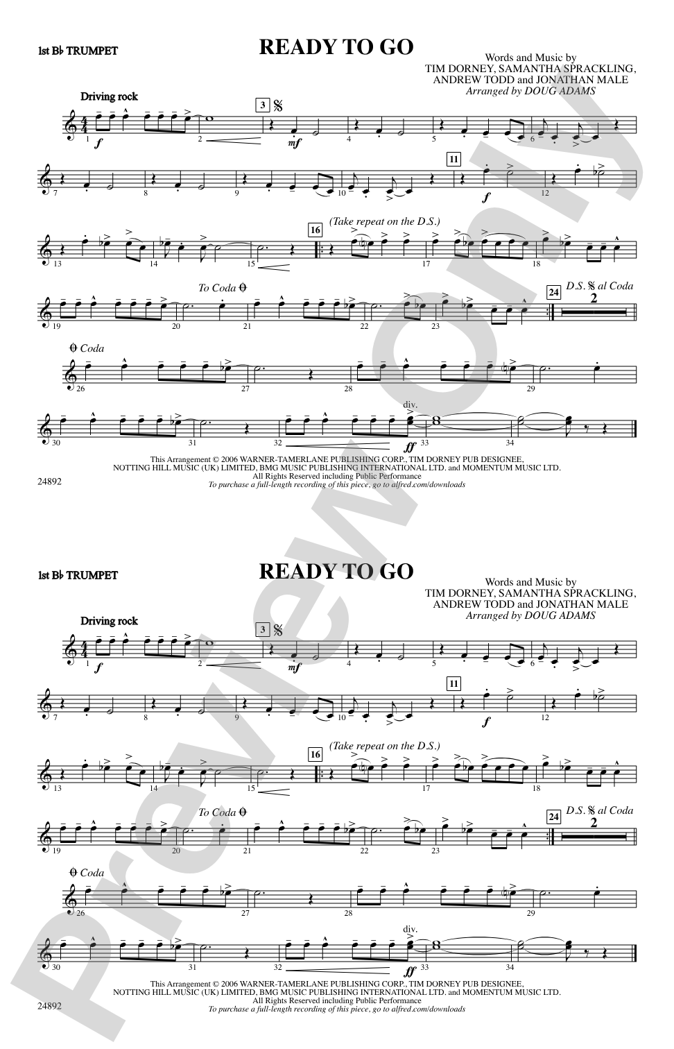 Ready to Go: 1st B-flat Trumpet