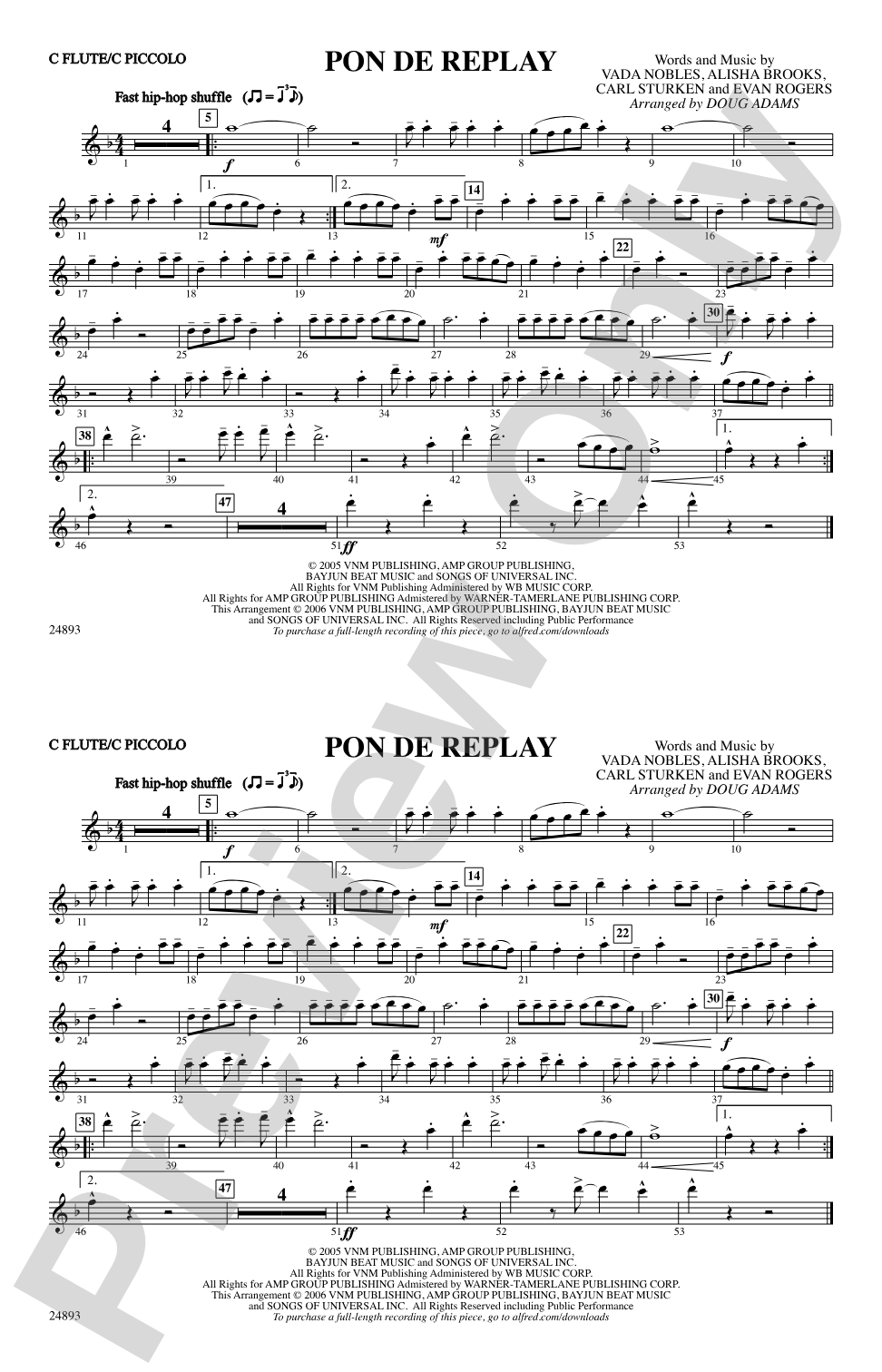 Pon de Replay: Flute