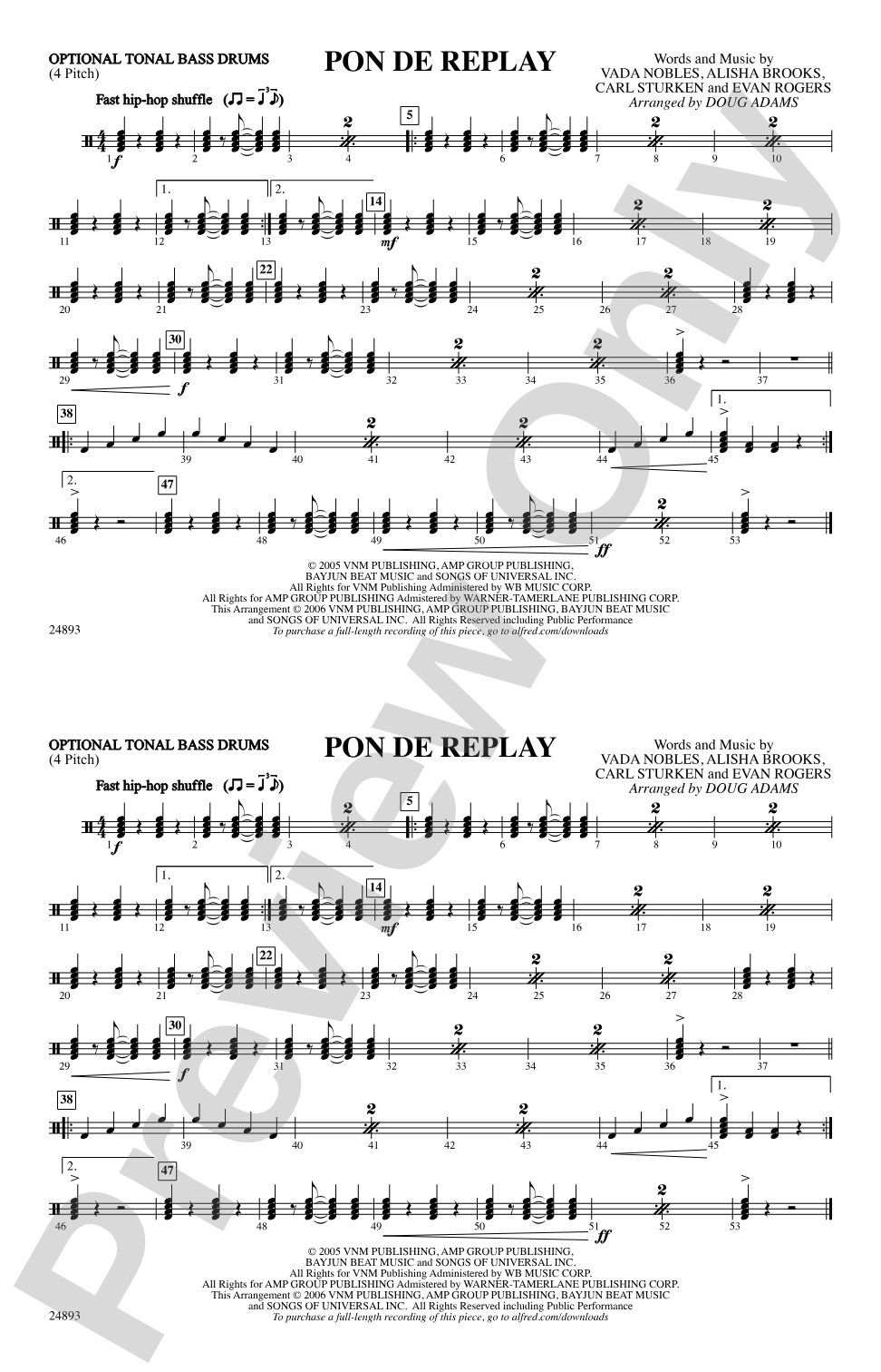 Pon de Replay: Tonal Bass Drum