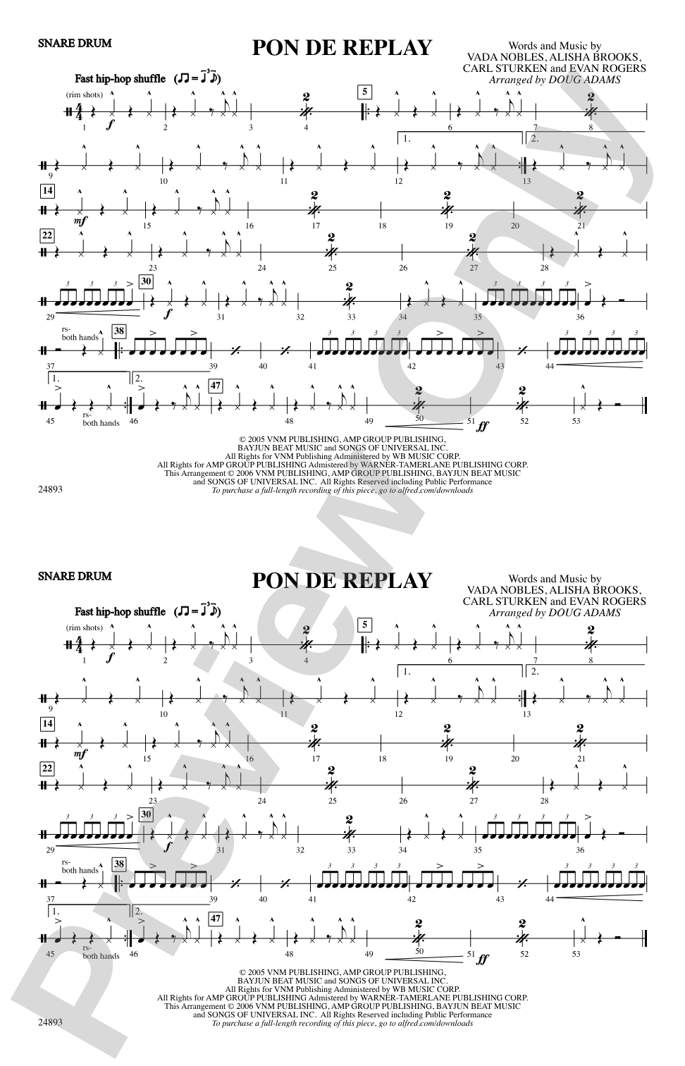 Pon de Replay: Snare Drum