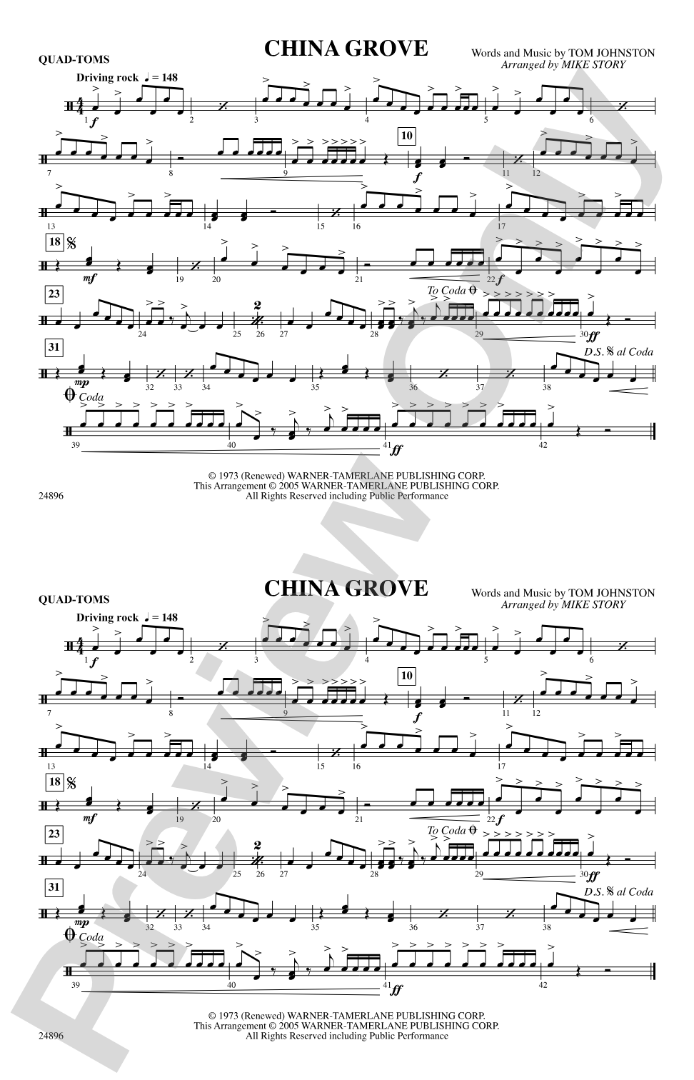China Grove: Quad-Toms