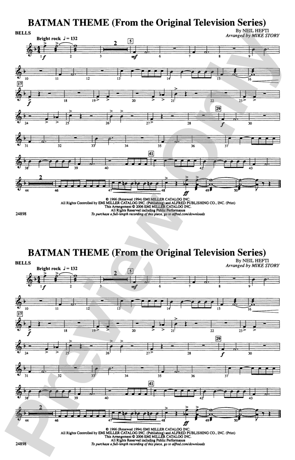 Batman Theme (from the TV Series): Bells