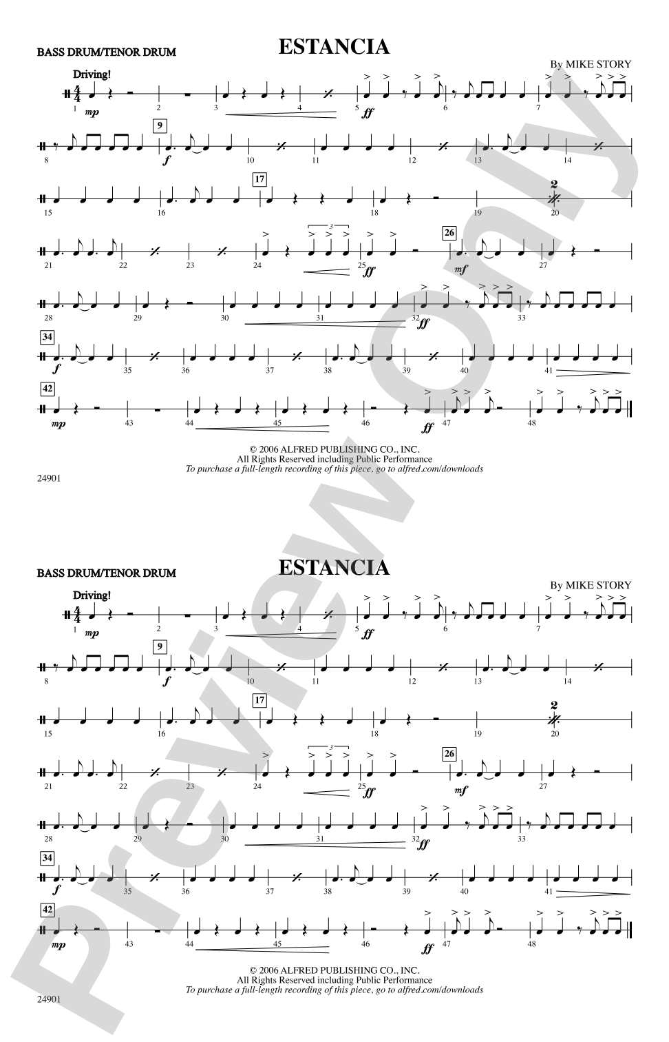 Estancia: Bass Drum/Tenor Drum
