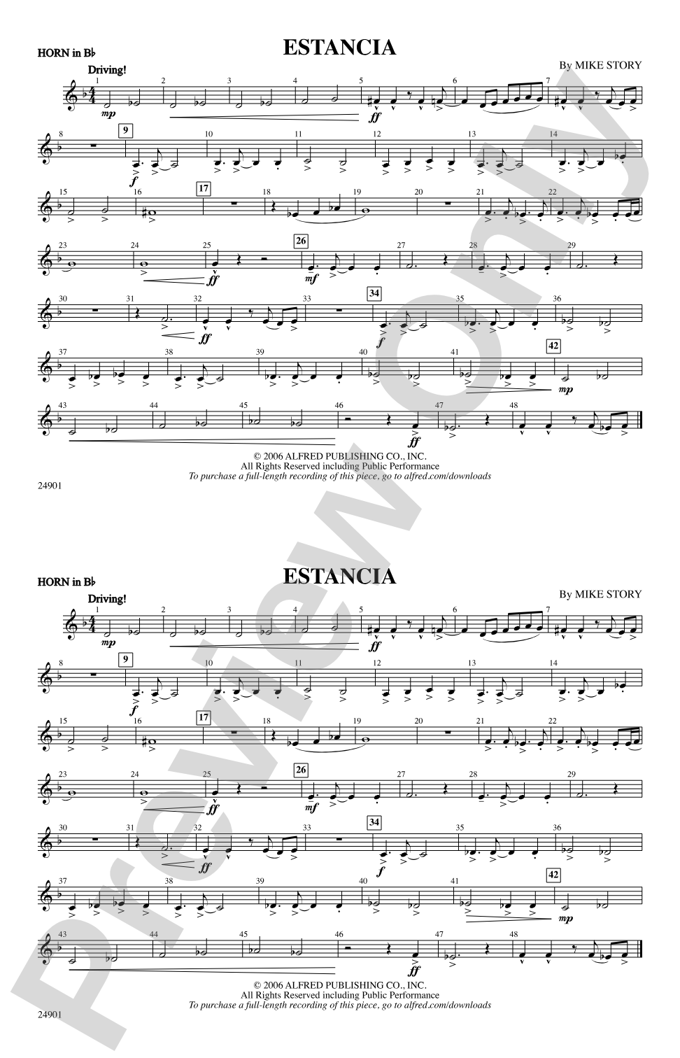 Estancia: Horn in B flat