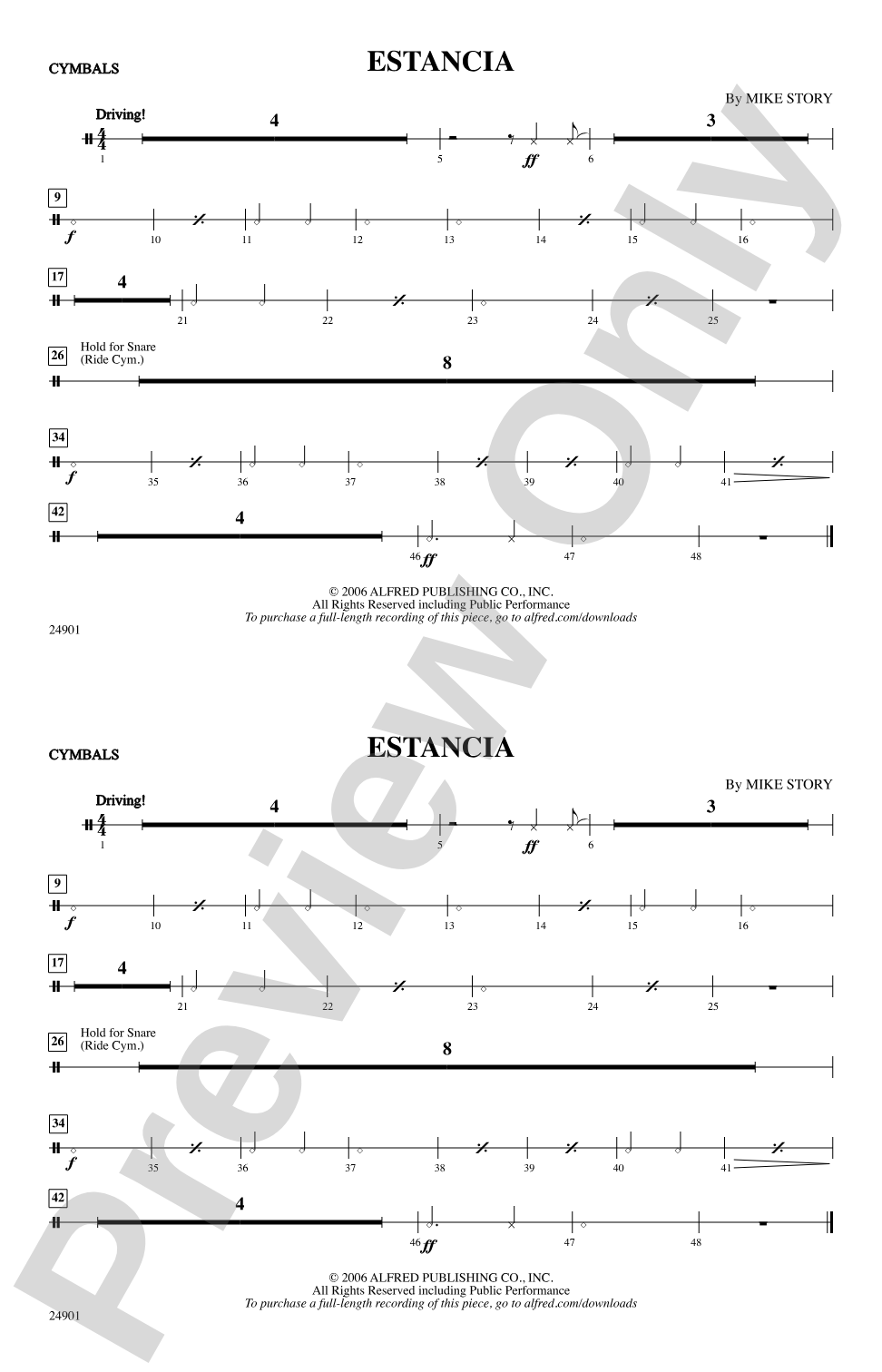 Estancia: Cymbals