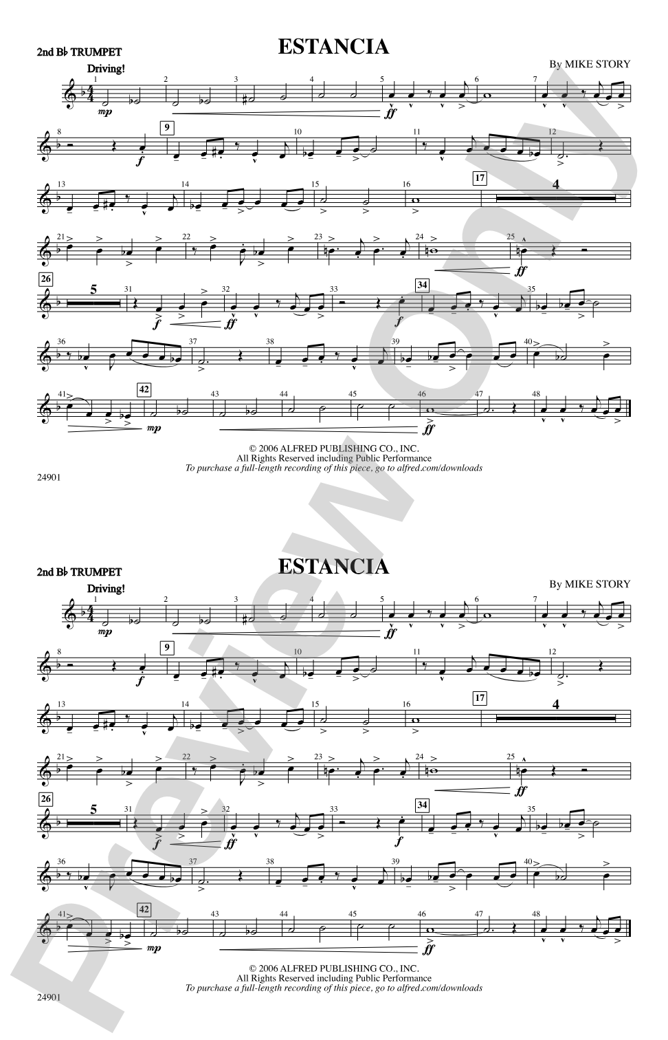 Estancia: 2nd B-flat Trumpet