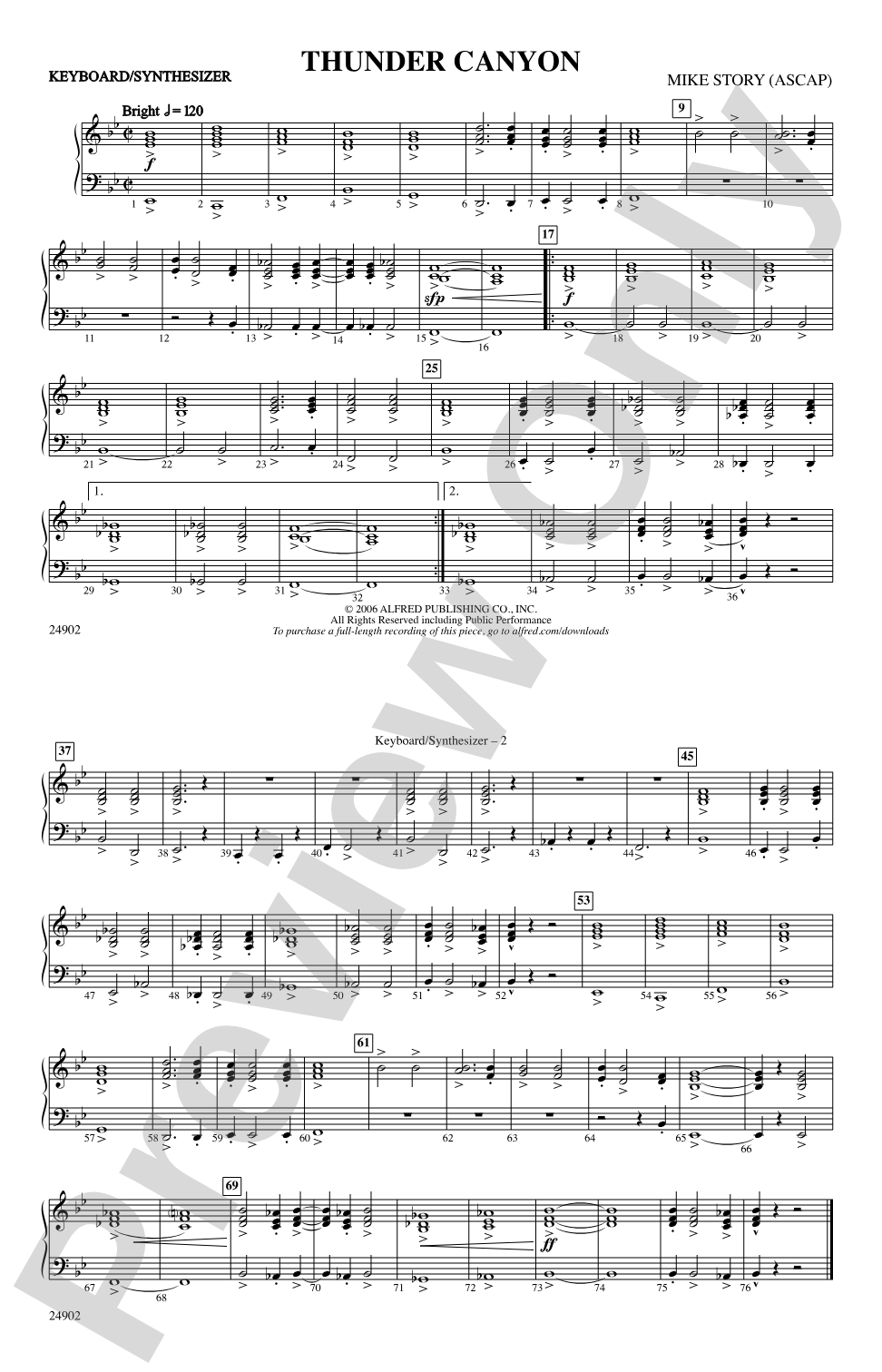 Thunder Canyon: Keyboard/Synthesizer