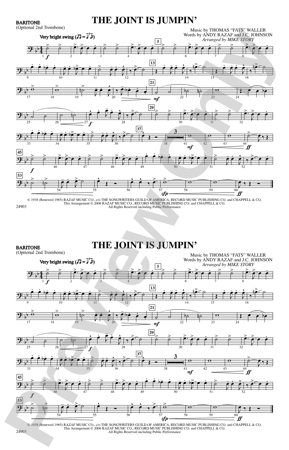 The Joint Is Jumpin': Baritone B.C.