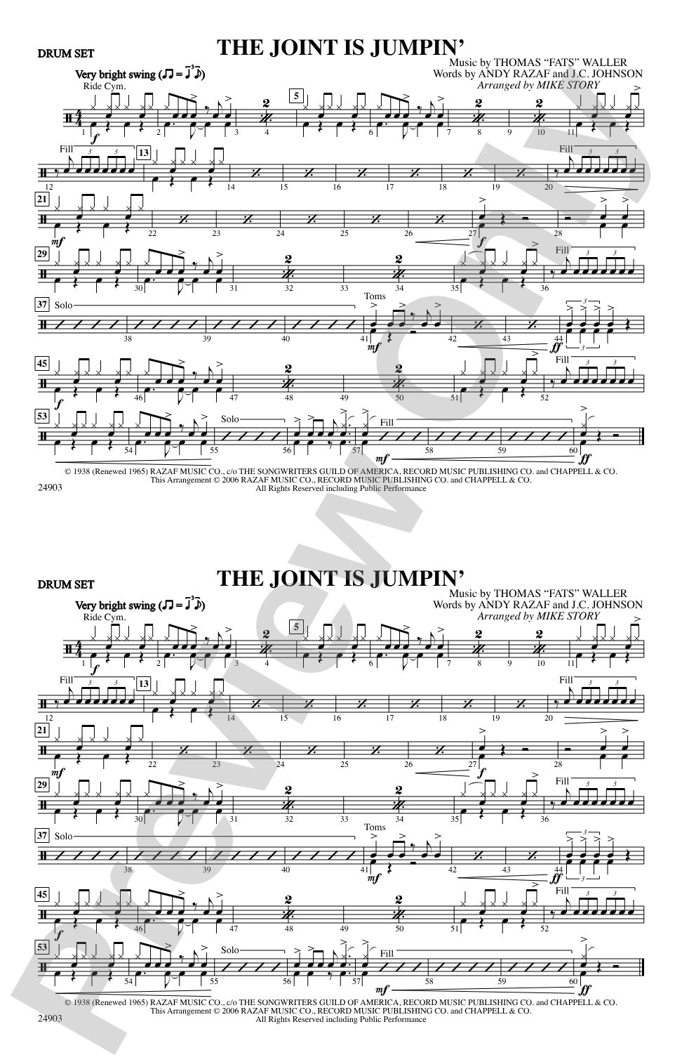 The Joint Is Jumpin': Drumset