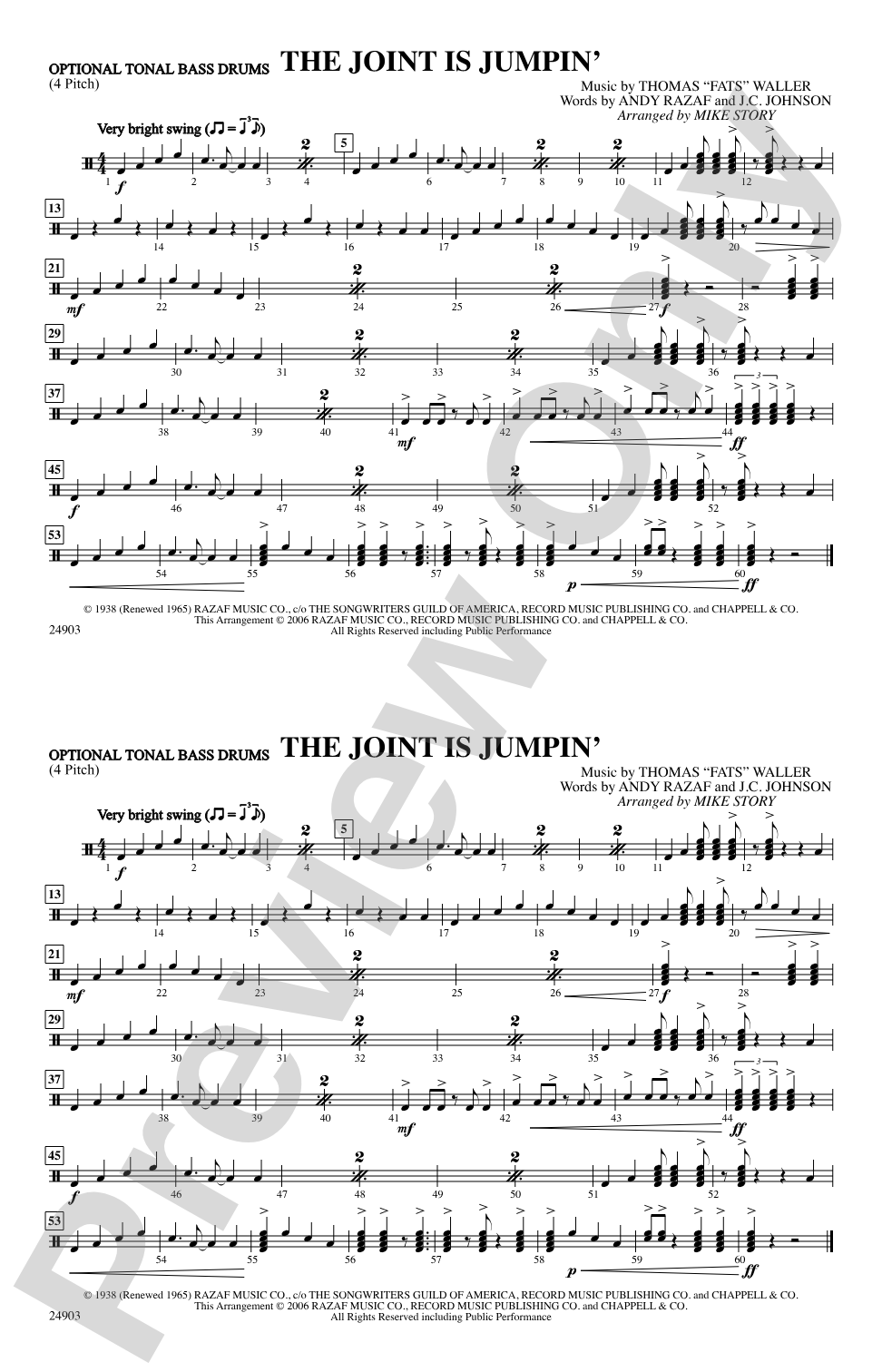 The Joint Is Jumpin': Tonal Bass Drum