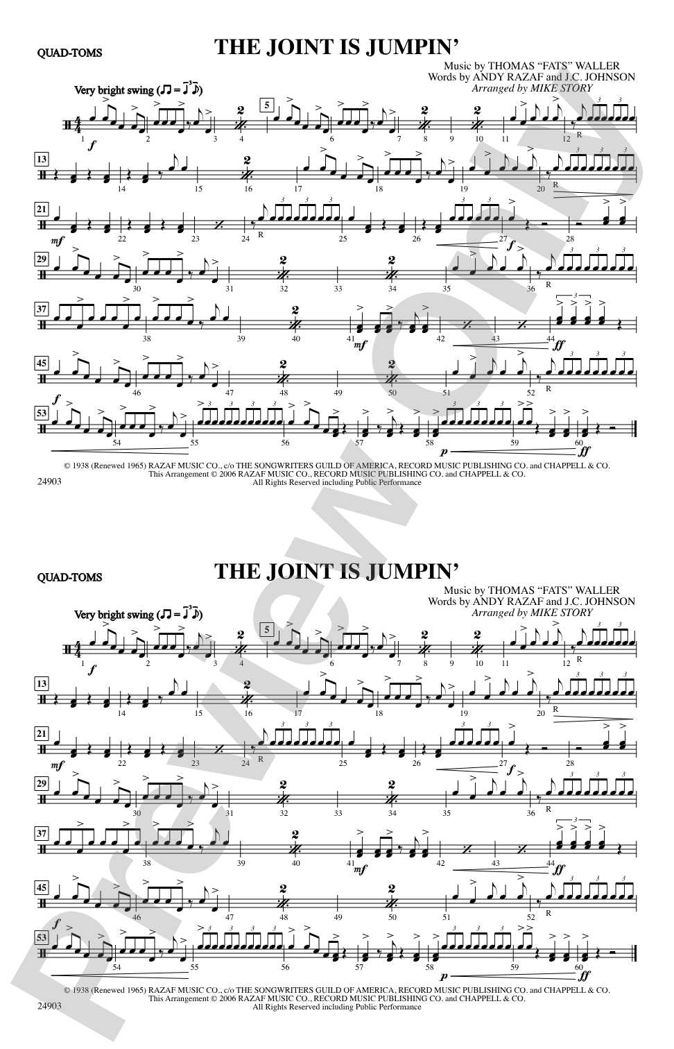 The Joint Is Jumpin': Quad-Toms