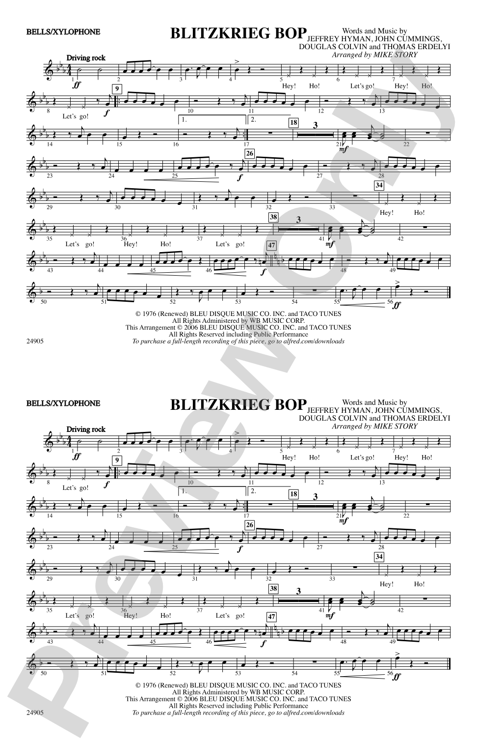 Blitzkrieg Bop: Mallets