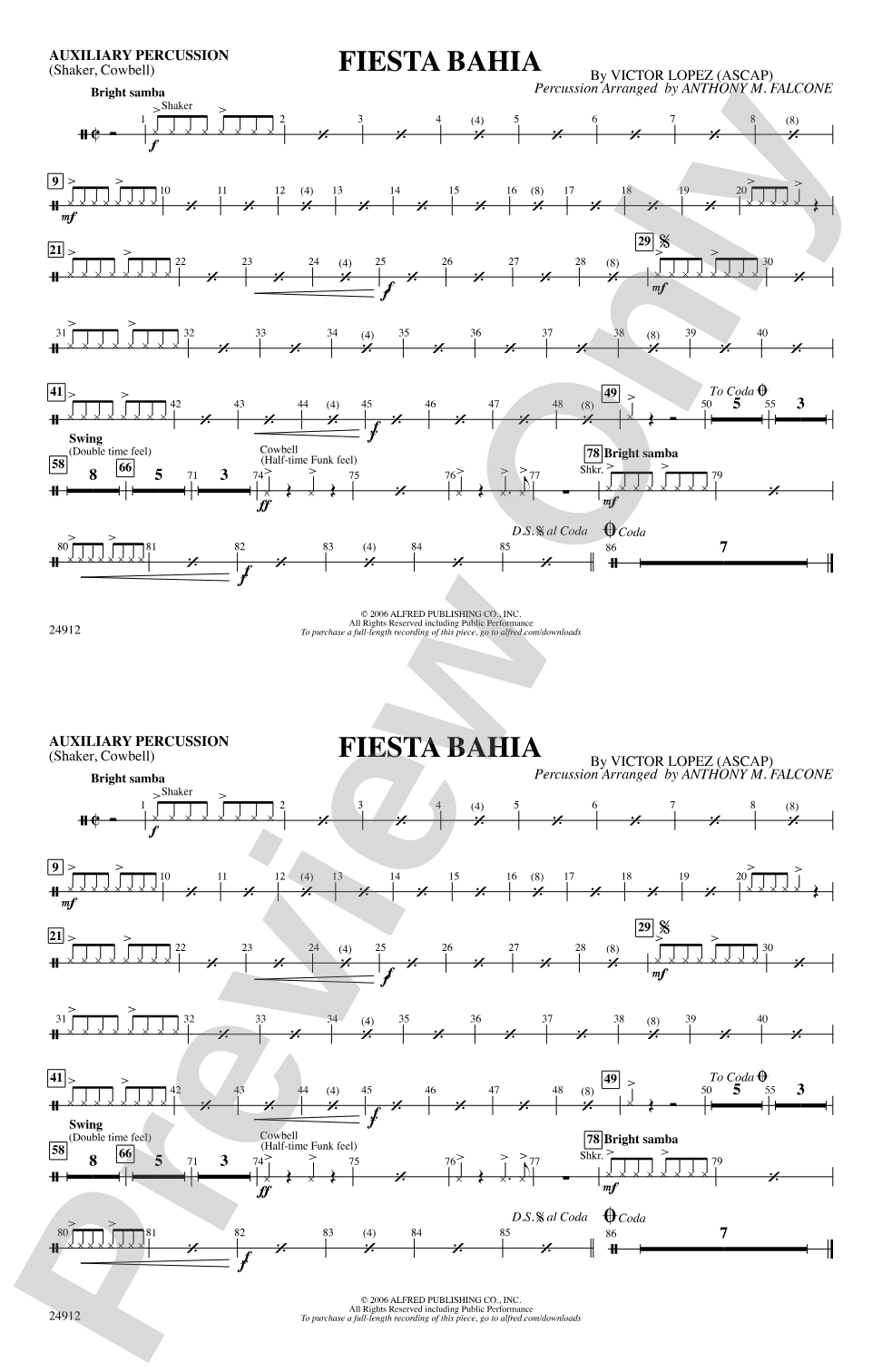 Fiesta Bahia: Auxiliary Percussion