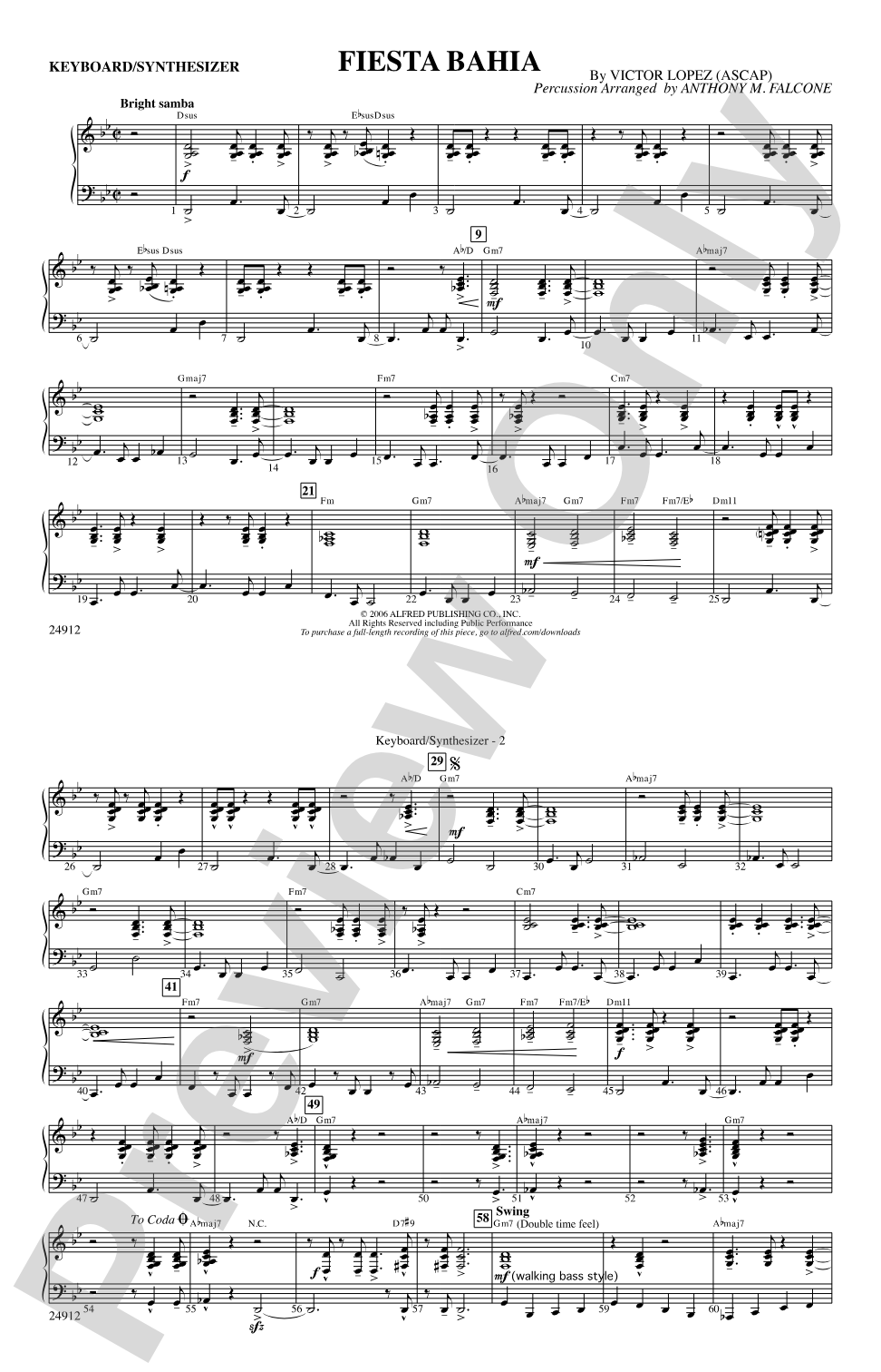 Fiesta Bahia: Keyboard/Synthesizer