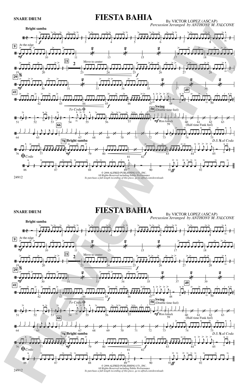 Fiesta Bahia: Snare Drum
